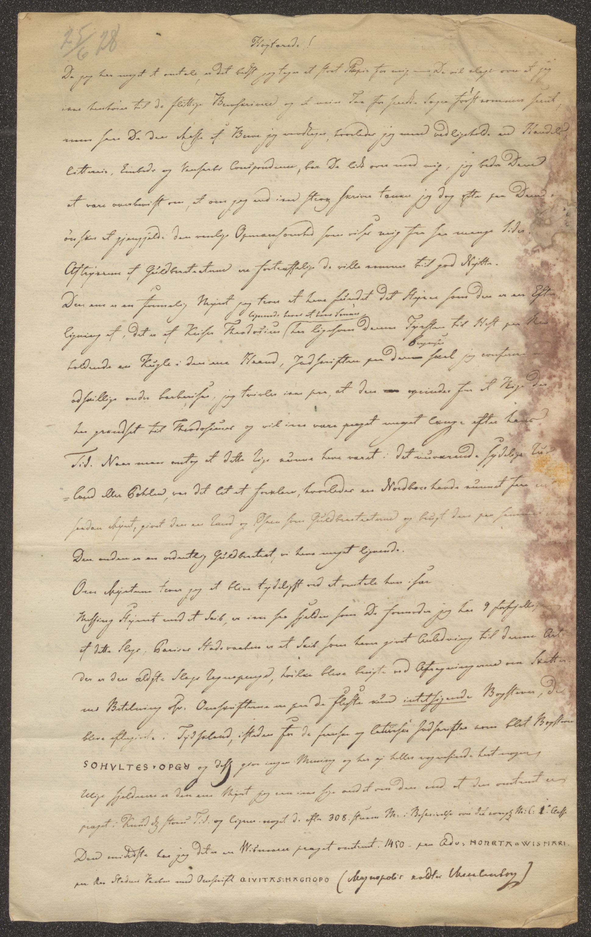 Bergens Museum, UMB/A007/D/Da/L0003/0002: Brevsamling 1828 / Brevsamling 1828, 1828