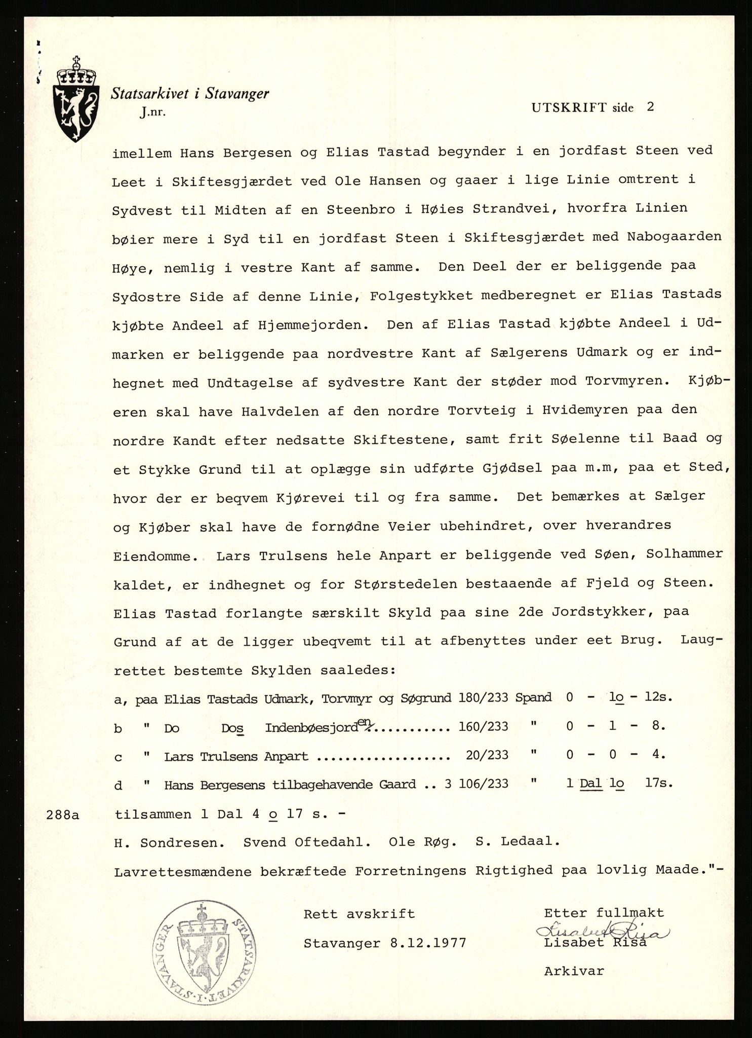 Statsarkivet i Stavanger, AV/SAST-A-101971/03/Y/Yj/L0020: Avskrifter sortert etter gårdsnavn: Fevold nedre - Fister øvre, 1750-1930, p. 250