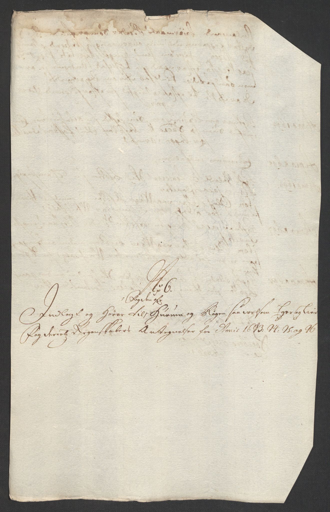 Rentekammeret inntil 1814, Reviderte regnskaper, Fogderegnskap, AV/RA-EA-4092/R30/L1695: Fogderegnskap Hurum, Røyken, Eiker og Lier, 1697, p. 204