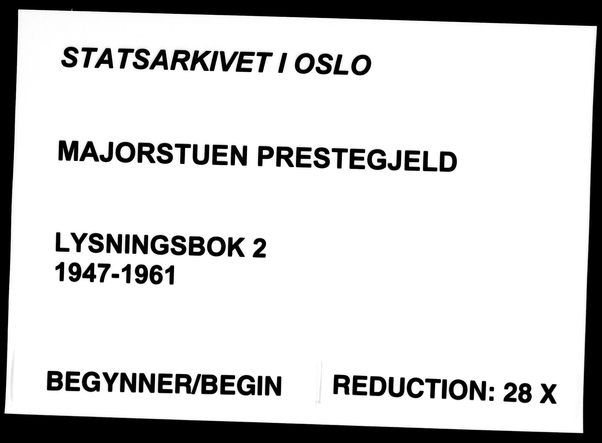 Majorstuen prestekontor Kirkebøker, SAO/A-10868/H/Ha/L0002: Banns register no. 2, 1947-1961