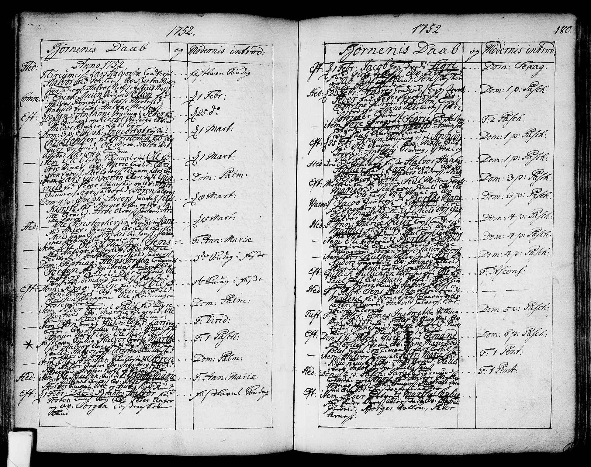 Sandsvær kirkebøker, AV/SAKO-A-244/F/Fa/L0002a: Parish register (official) no. I 2, 1725-1809, p. 180