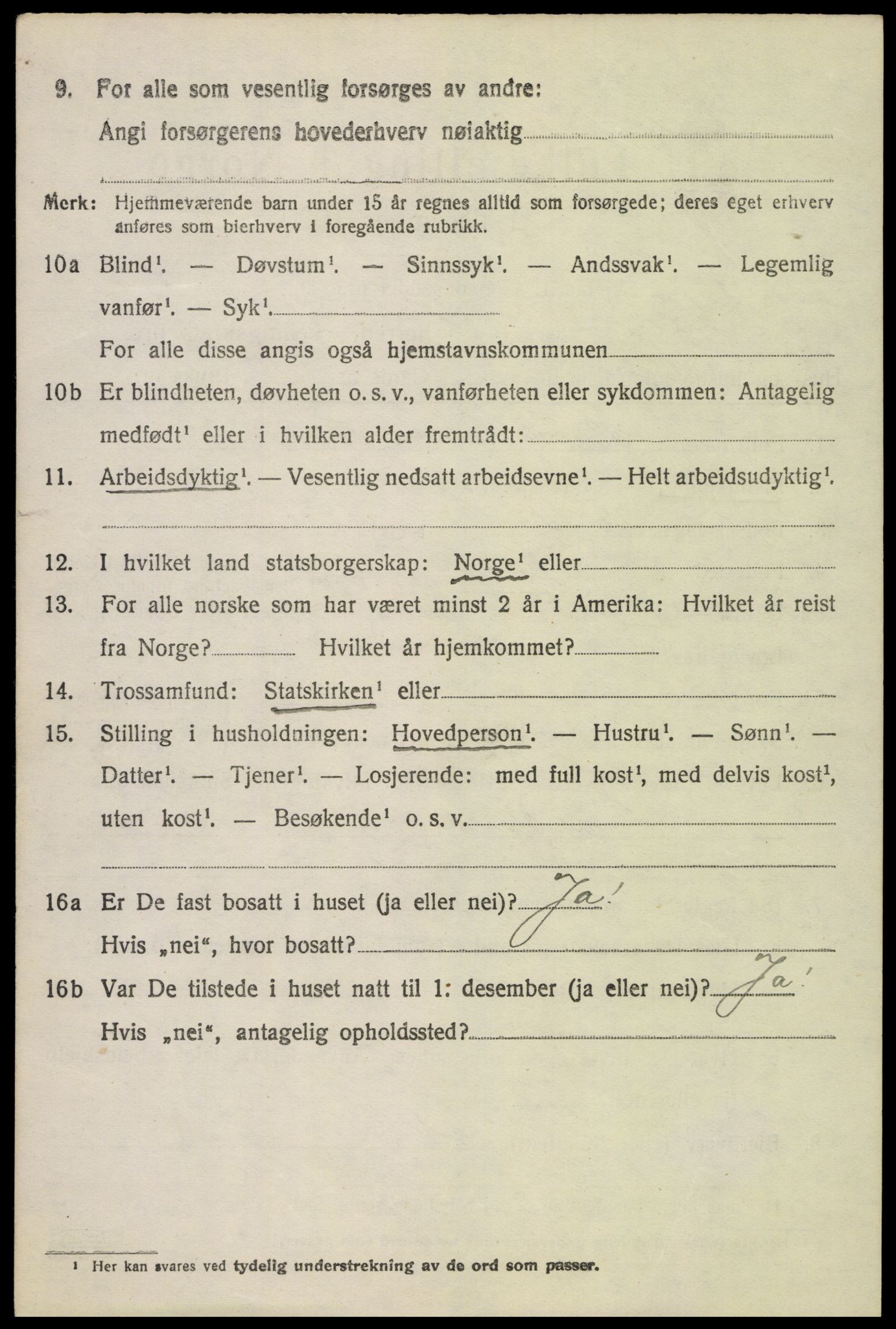 SAH, 1920 census for Vågå, 1920, p. 7341