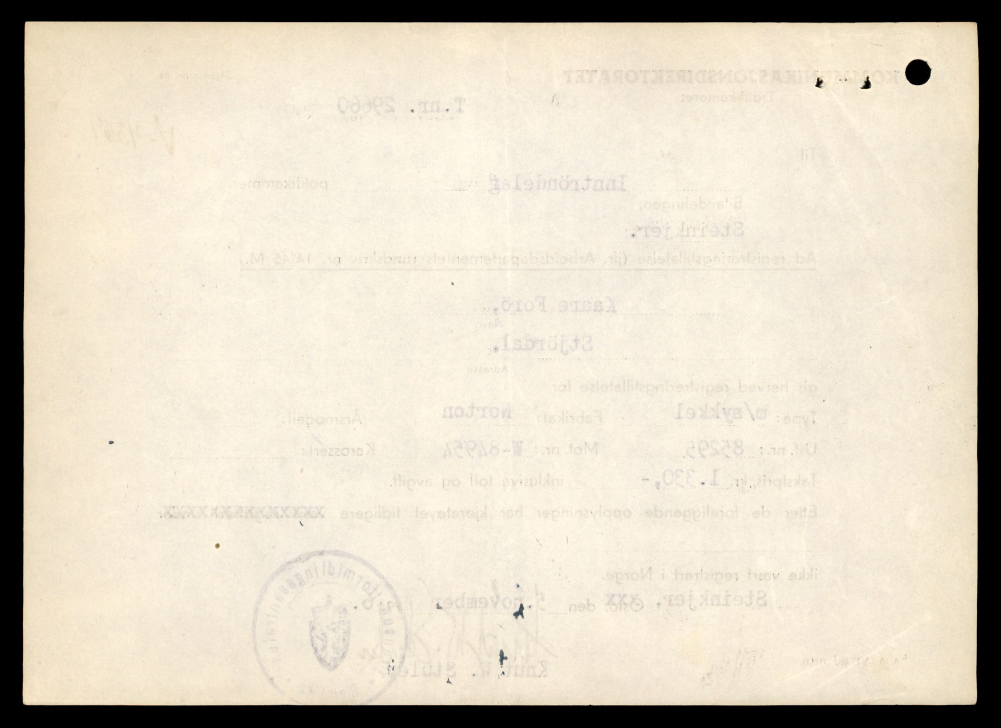 Møre og Romsdal vegkontor - Ålesund trafikkstasjon, AV/SAT-A-4099/F/Fe/L0039: Registreringskort for kjøretøy T 13361 - T 13530, 1927-1998, p. 1208