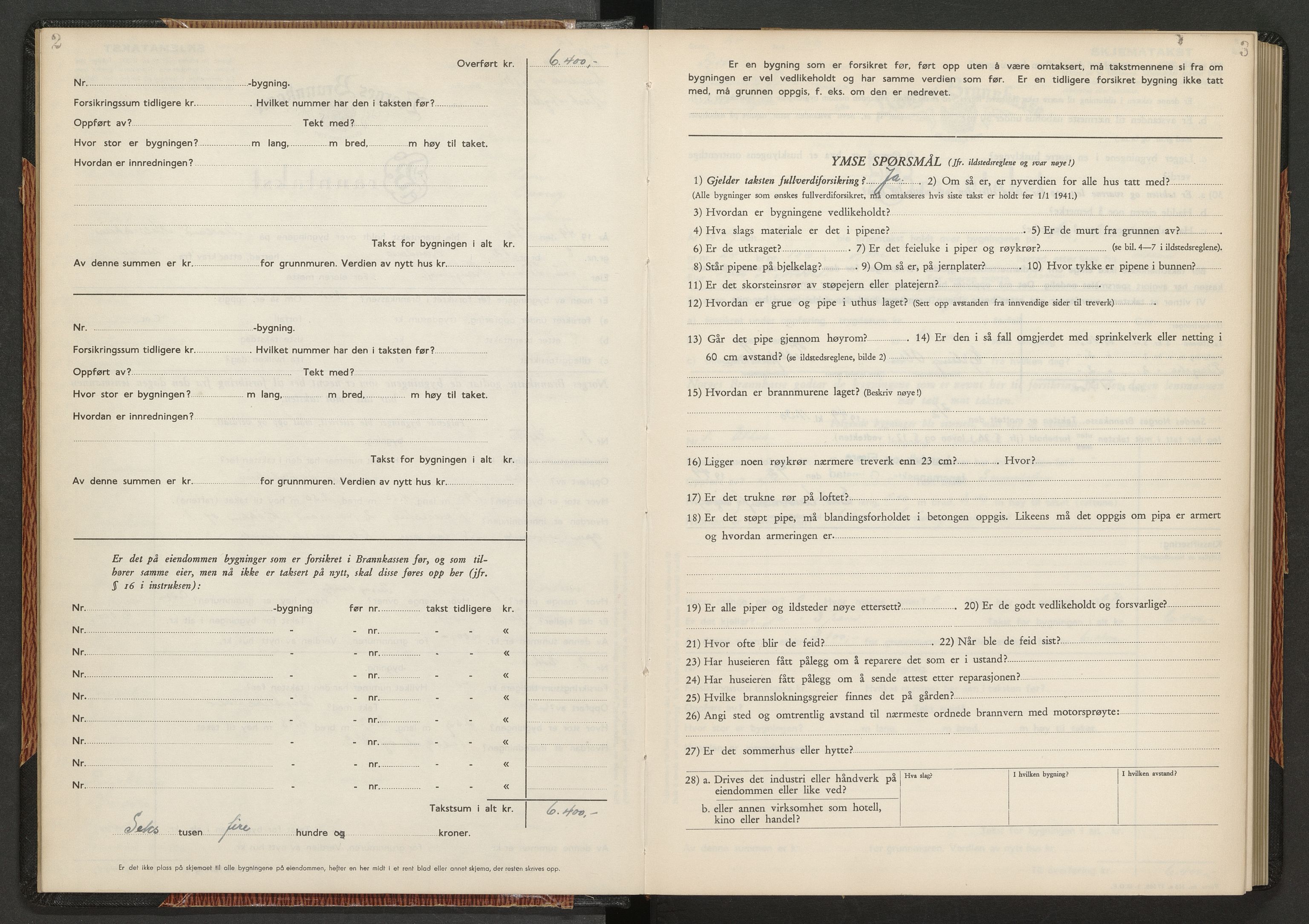 Norges Brannkasse Landvik og Fjære, SAK/2241-0032/F/Fa/L0025: Branntakstprotokoll nr. 25, 1949-1952