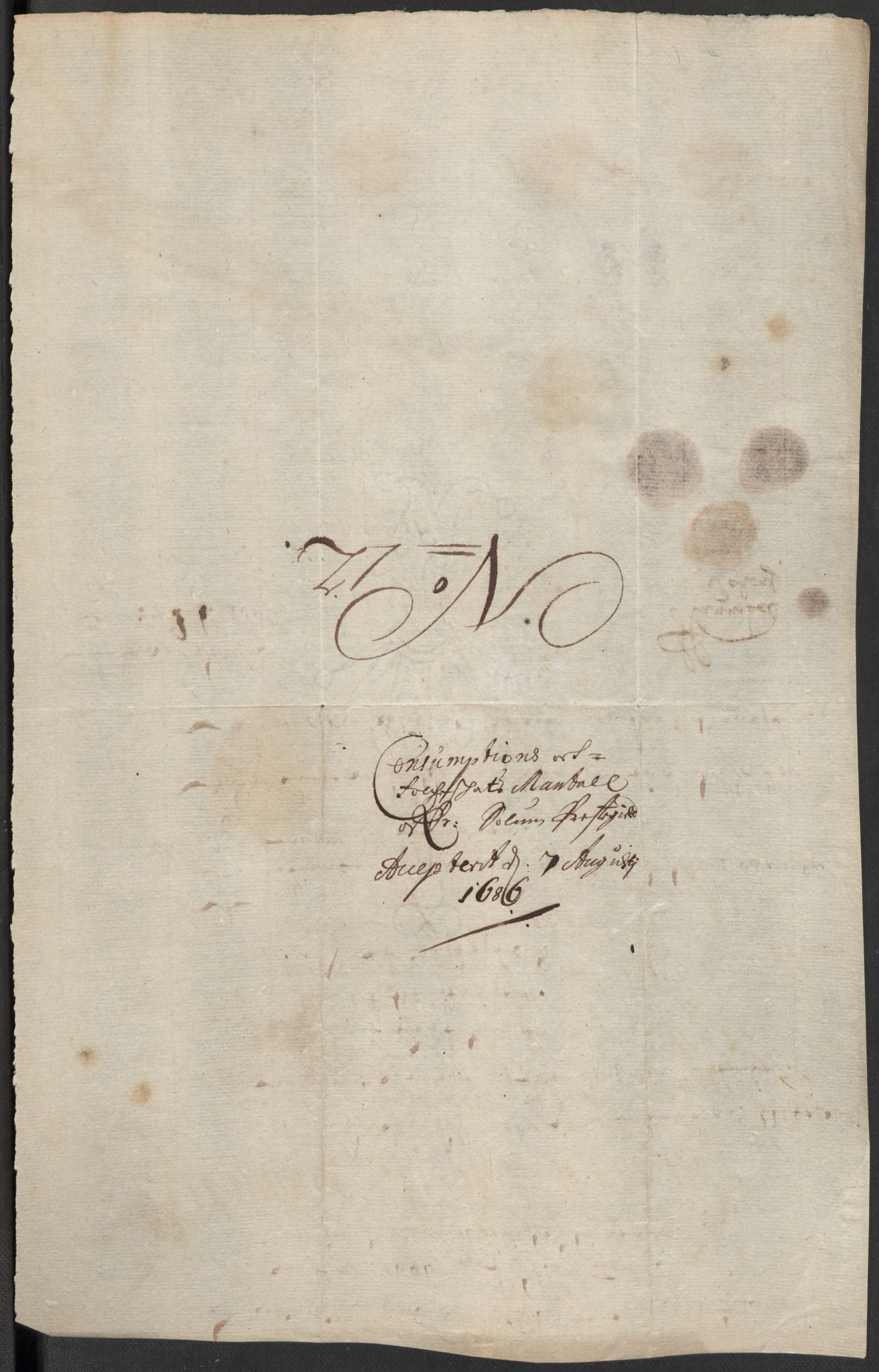 Rentekammeret inntil 1814, Reviderte regnskaper, Fogderegnskap, RA/EA-4092/R35/L2083: Fogderegnskap Øvre og Nedre Telemark, 1686, p. 399