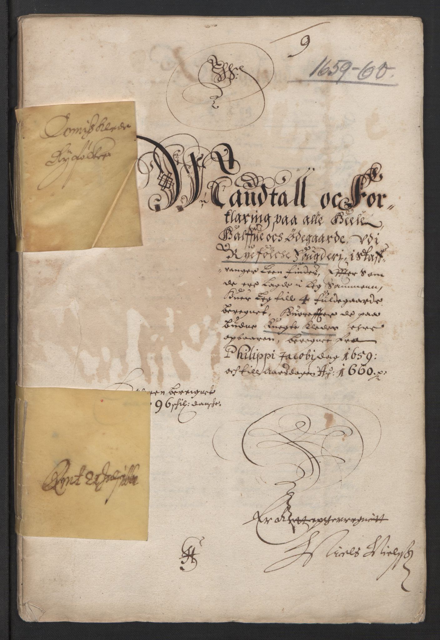 Rentekammeret inntil 1814, Reviderte regnskaper, Lensregnskaper, AV/RA-EA-5023/R/Rb/Rbs/L0041: Stavanger len, 1658-1660