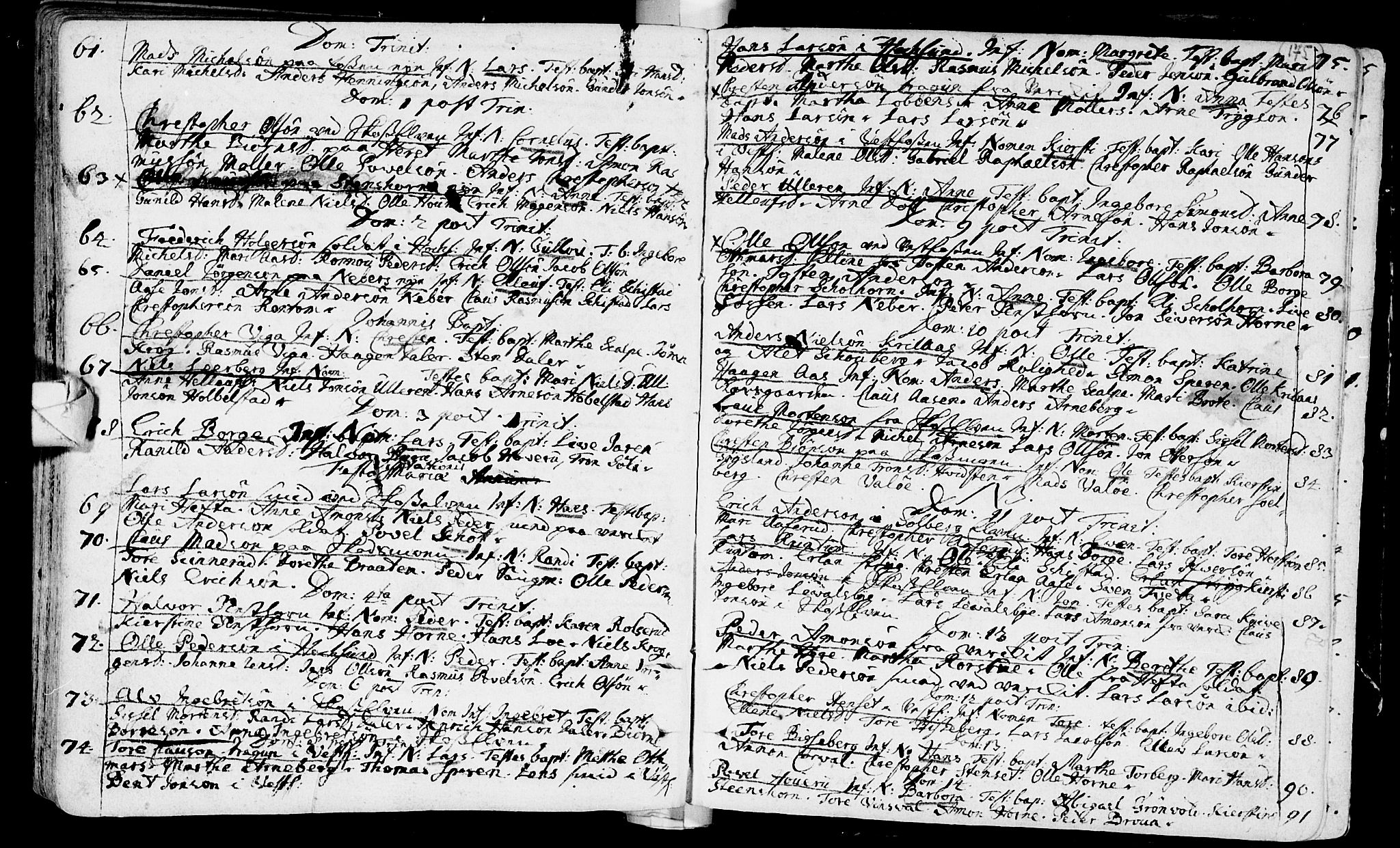 Eiker kirkebøker, AV/SAKO-A-4/F/Fa/L0002: Parish register (official) no. I 2, 1705-1724, p. 175