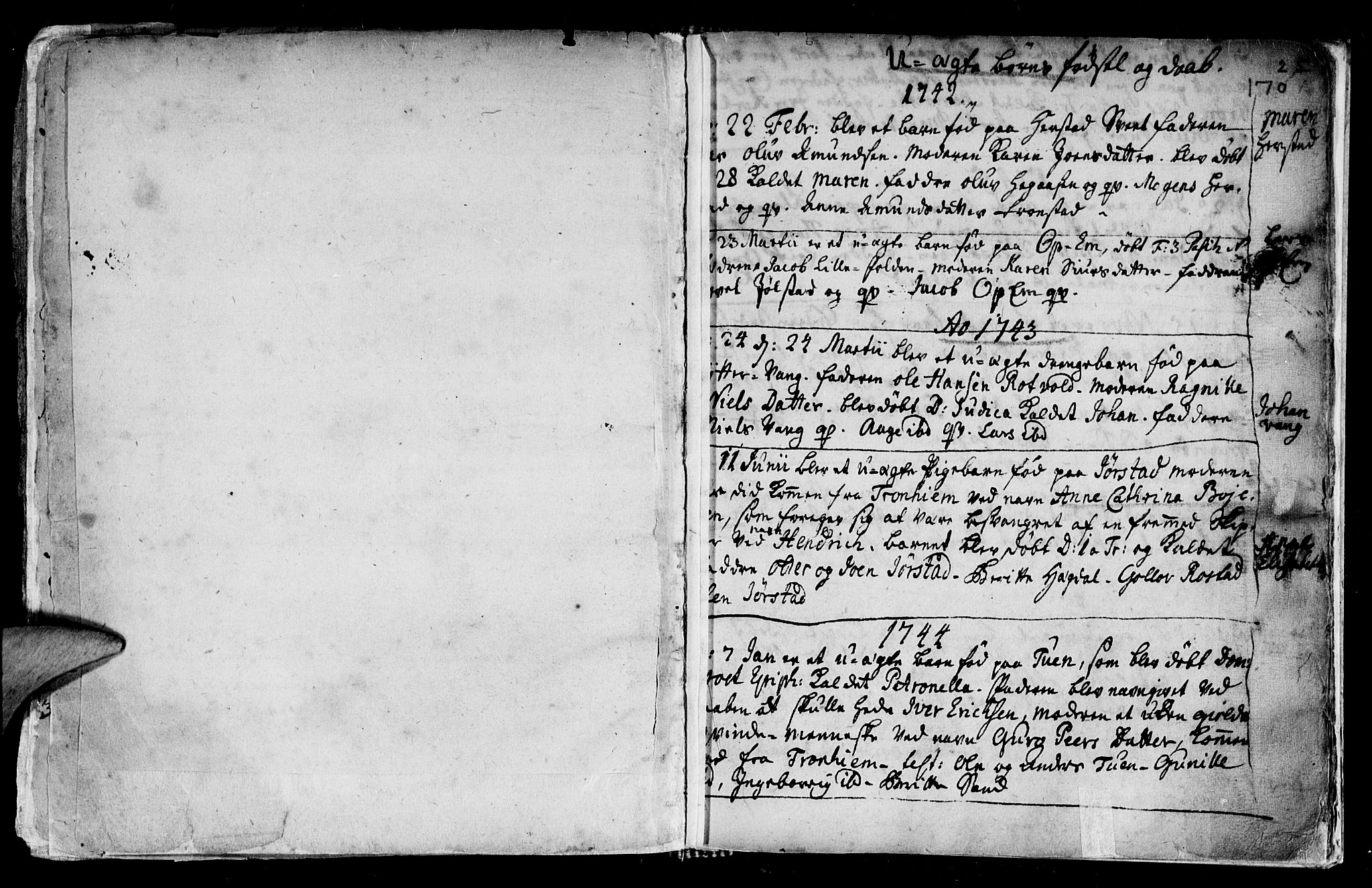 Ministerialprotokoller, klokkerbøker og fødselsregistre - Nord-Trøndelag, SAT/A-1458/730/L0272: Parish register (official) no. 730A01, 1733-1764, p. 170