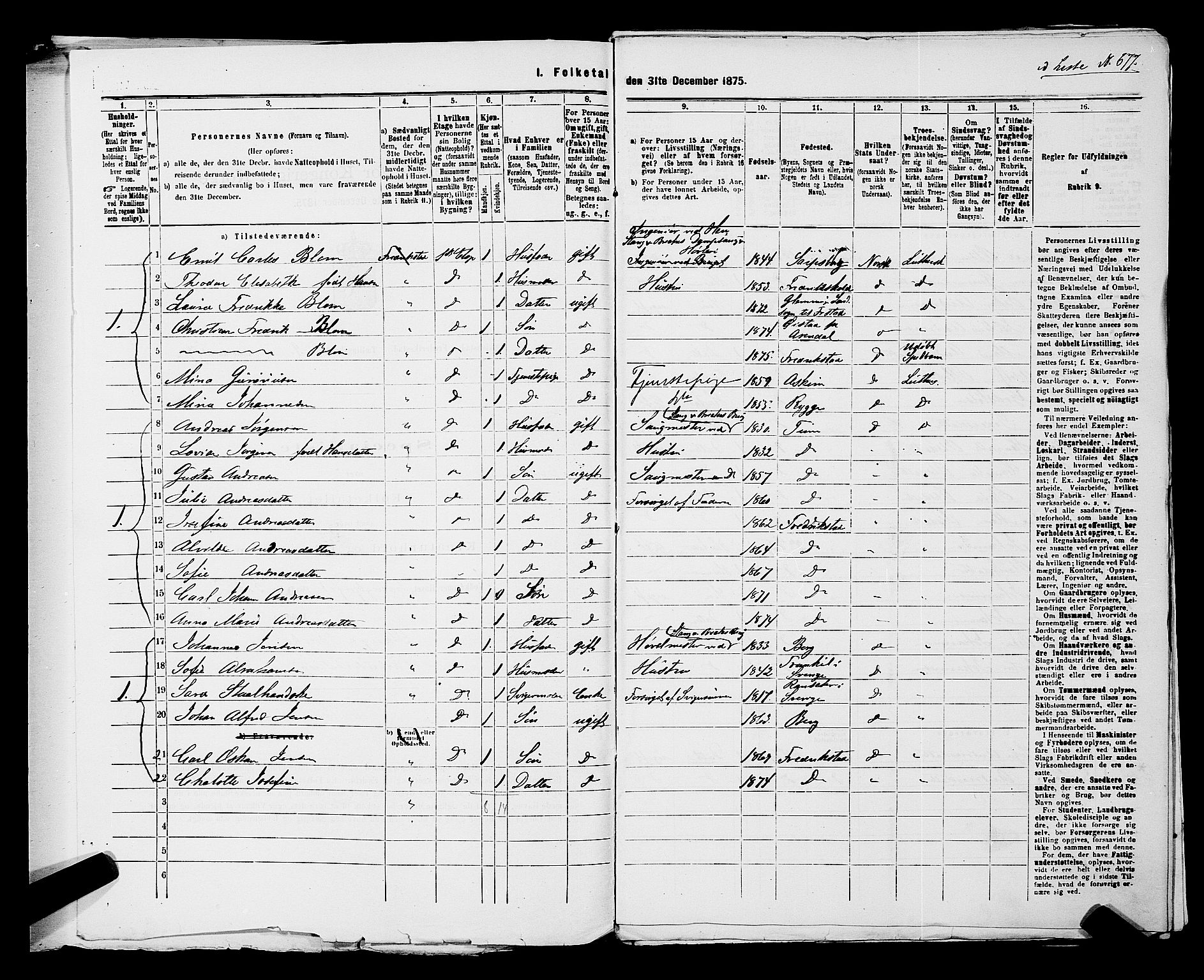 RA, 1875 census for 0103B Fredrikstad/Fredrikstad, 1875, p. 1534