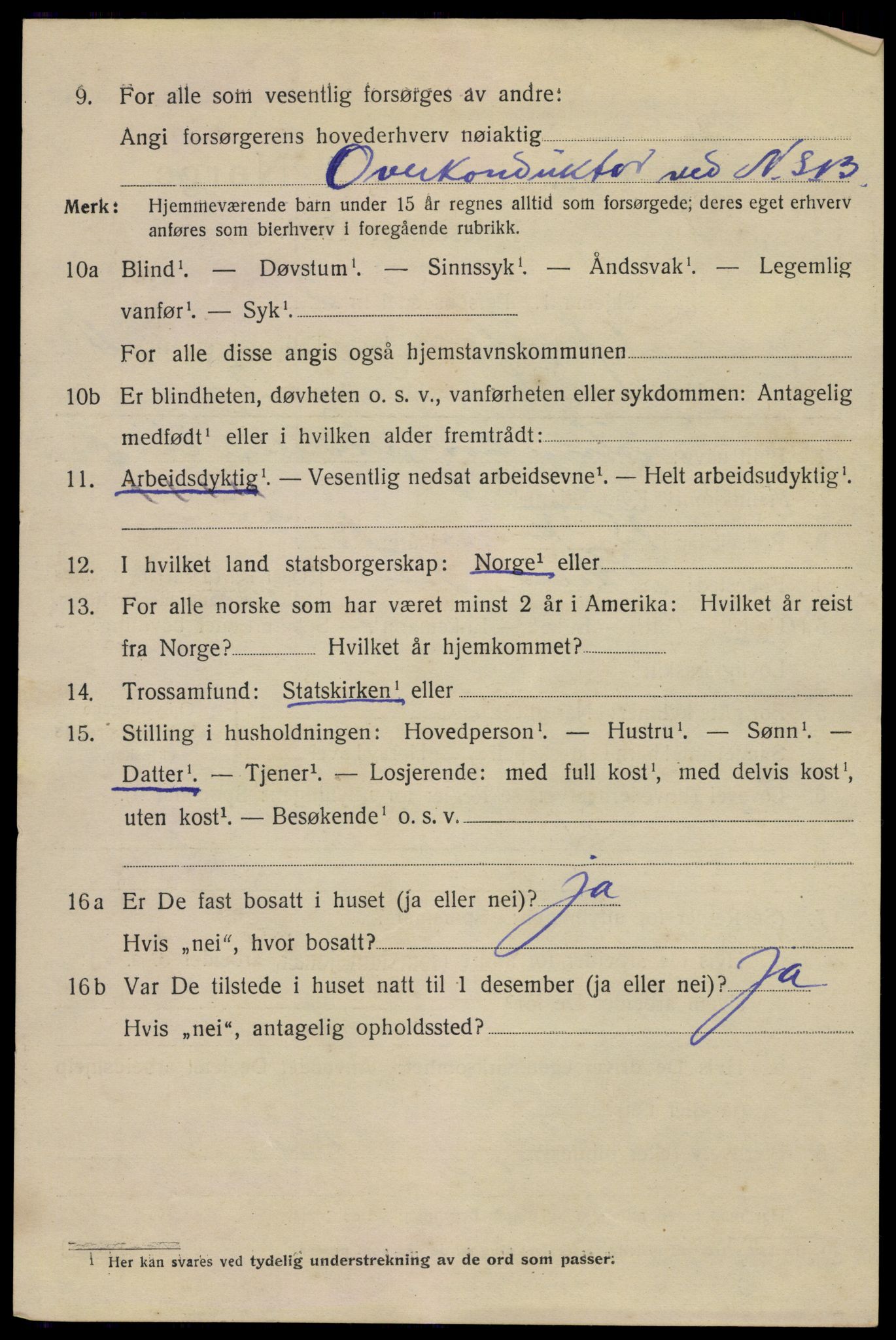 SAKO, 1920 census for Hønefoss, 1920, p. 3839