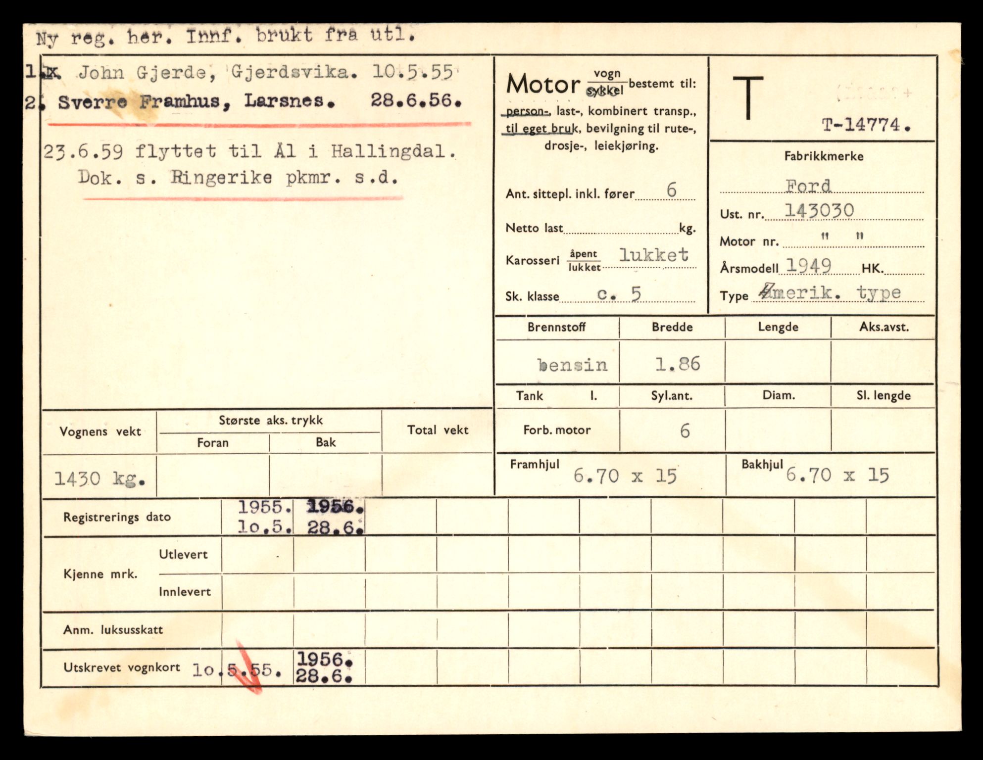 Møre og Romsdal vegkontor - Ålesund trafikkstasjon, AV/SAT-A-4099/F/Fe/L0048: Registreringskort for kjøretøy T 14721 - T 14863, 1927-1998, p. 1104