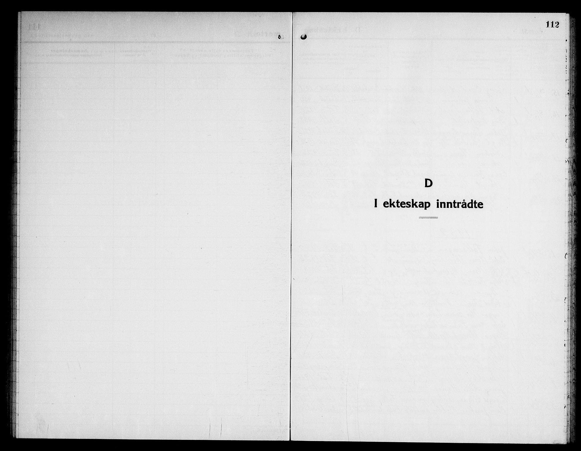 Fet prestekontor Kirkebøker, SAO/A-10370a/G/Ga/L0010: Parish register (copy) no. I 10, 1935-1951, p. 112