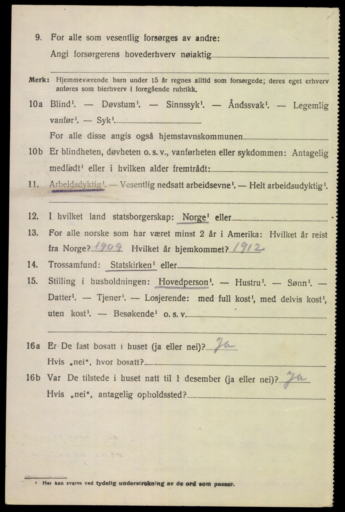 SAK, 1920 census for Lista, 1920, p. 12930