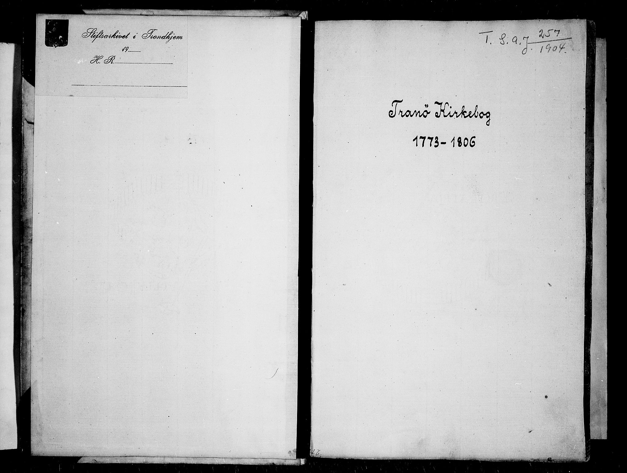 Tranøy sokneprestkontor, SATØ/S-1313/I/Ia/Iaa/L0002kirke: Parish register (official) no. 2, 1773-1806