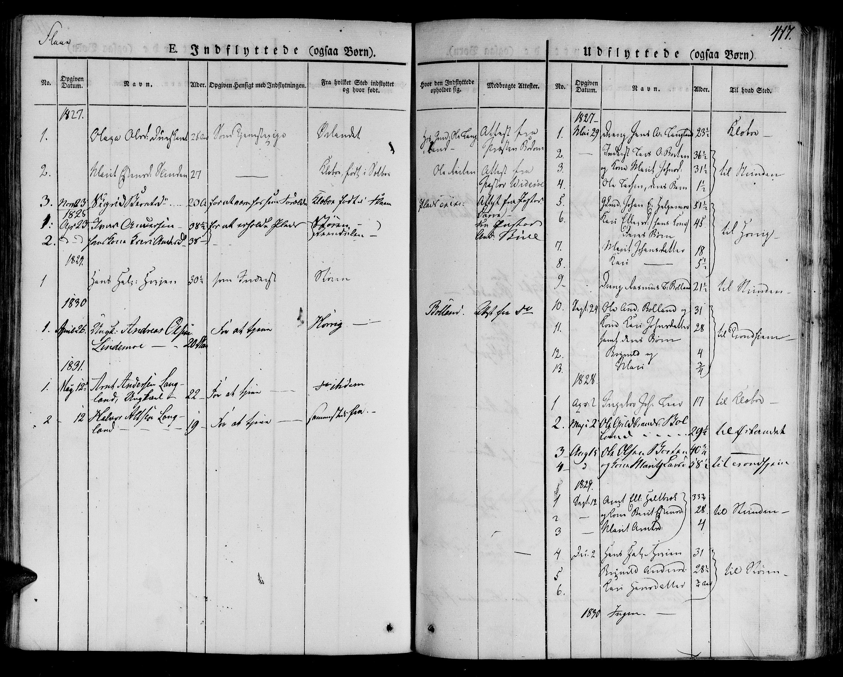 Ministerialprotokoller, klokkerbøker og fødselsregistre - Sør-Trøndelag, AV/SAT-A-1456/691/L1072: Parish register (official) no. 691A05 /3, 1826-1841, p. 417