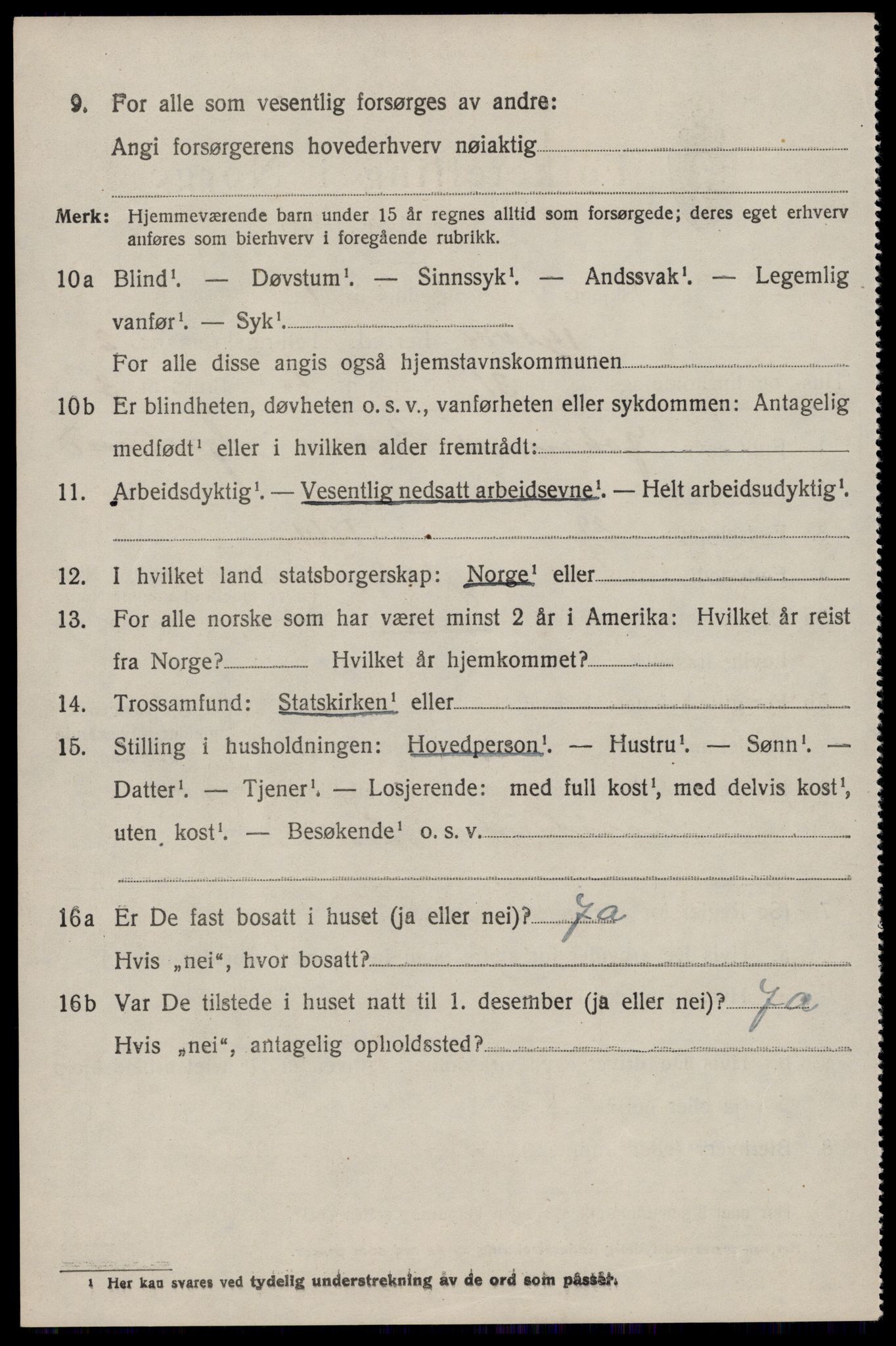 SAST, 1920 census for Tysvær, 1920, p. 1335