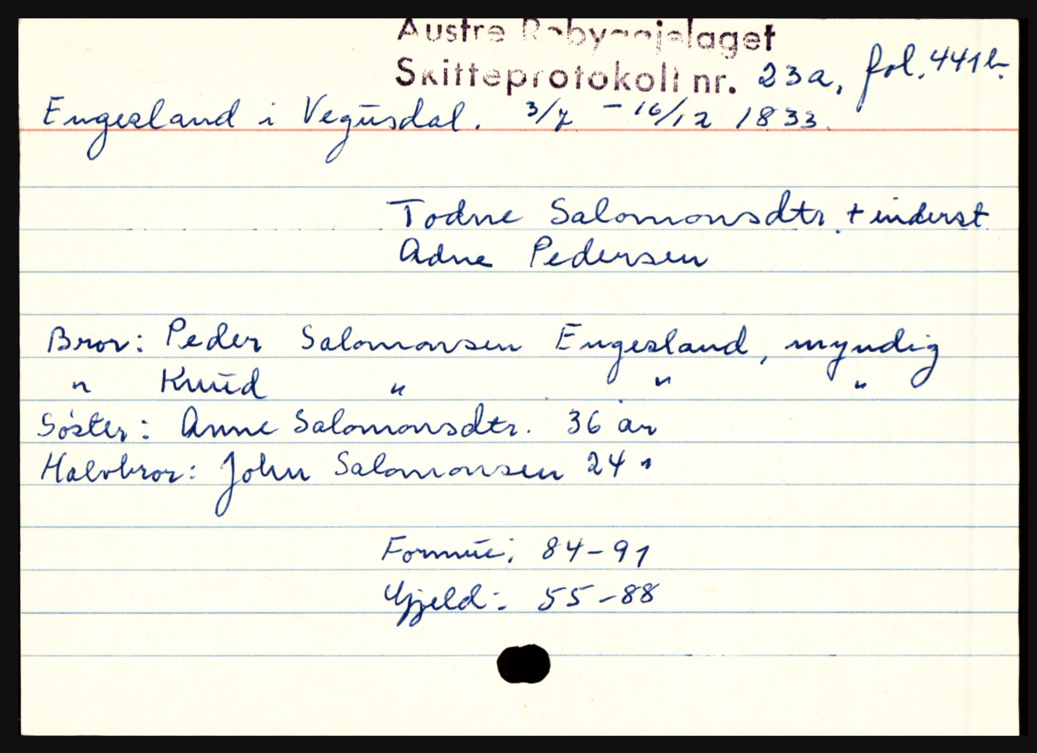 Østre Råbyggelag sorenskriveri, AV/SAK-1221-0016/H, p. 2307