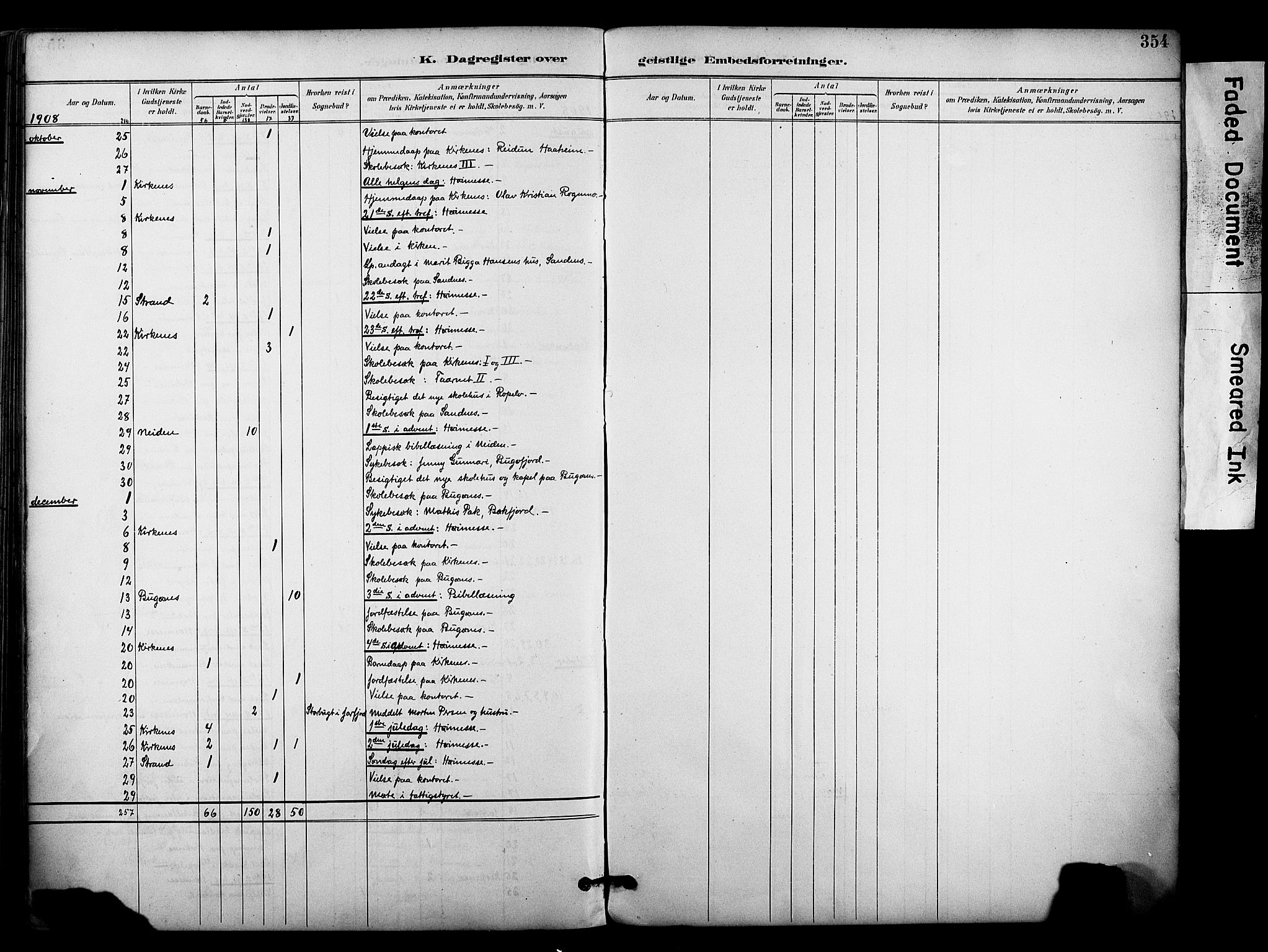 Sør-Varanger sokneprestkontor, AV/SATØ-S-1331/H/Ha/L0004kirke: Parish register (official) no. 4, 1891-1908, p. 354