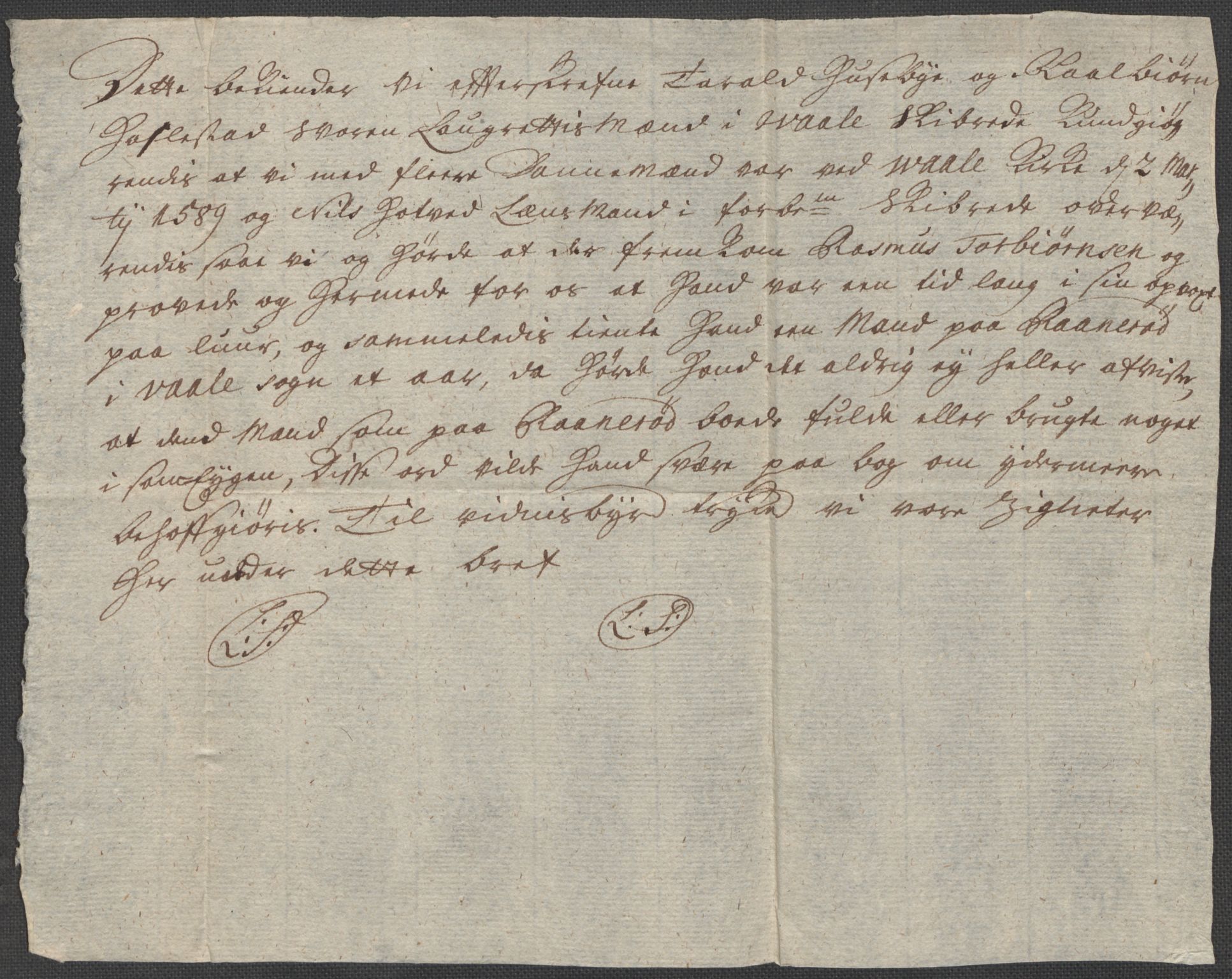 Riksarkivets diplomsamling, AV/RA-EA-5965/F15/L0021: Prestearkiv - Vestfold, 1573-1858, p. 74