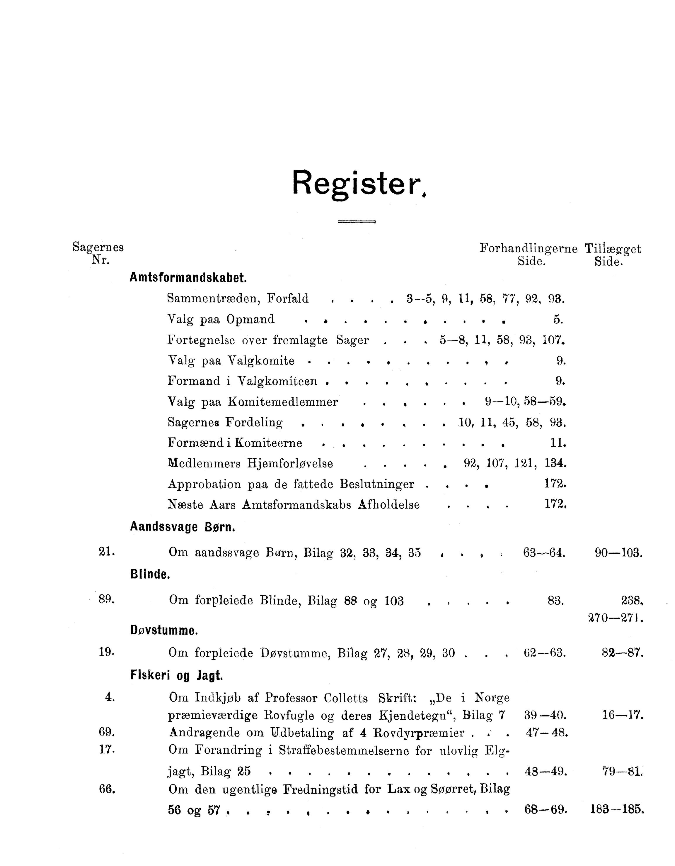 Nordland Fylkeskommune. Fylkestinget, AIN/NFK-17/176/A/Ac/L0016: Fylkestingsforhandlinger 1891-1893, 1891-1893