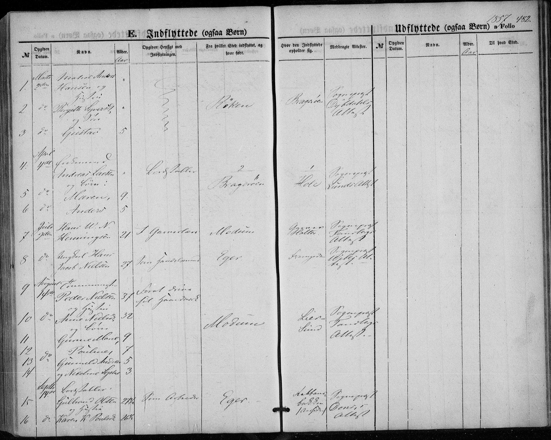Bragernes kirkebøker, SAKO/A-6/F/Fb/L0002: Parish register (official) no. II 2, 1848-1859, p. 482