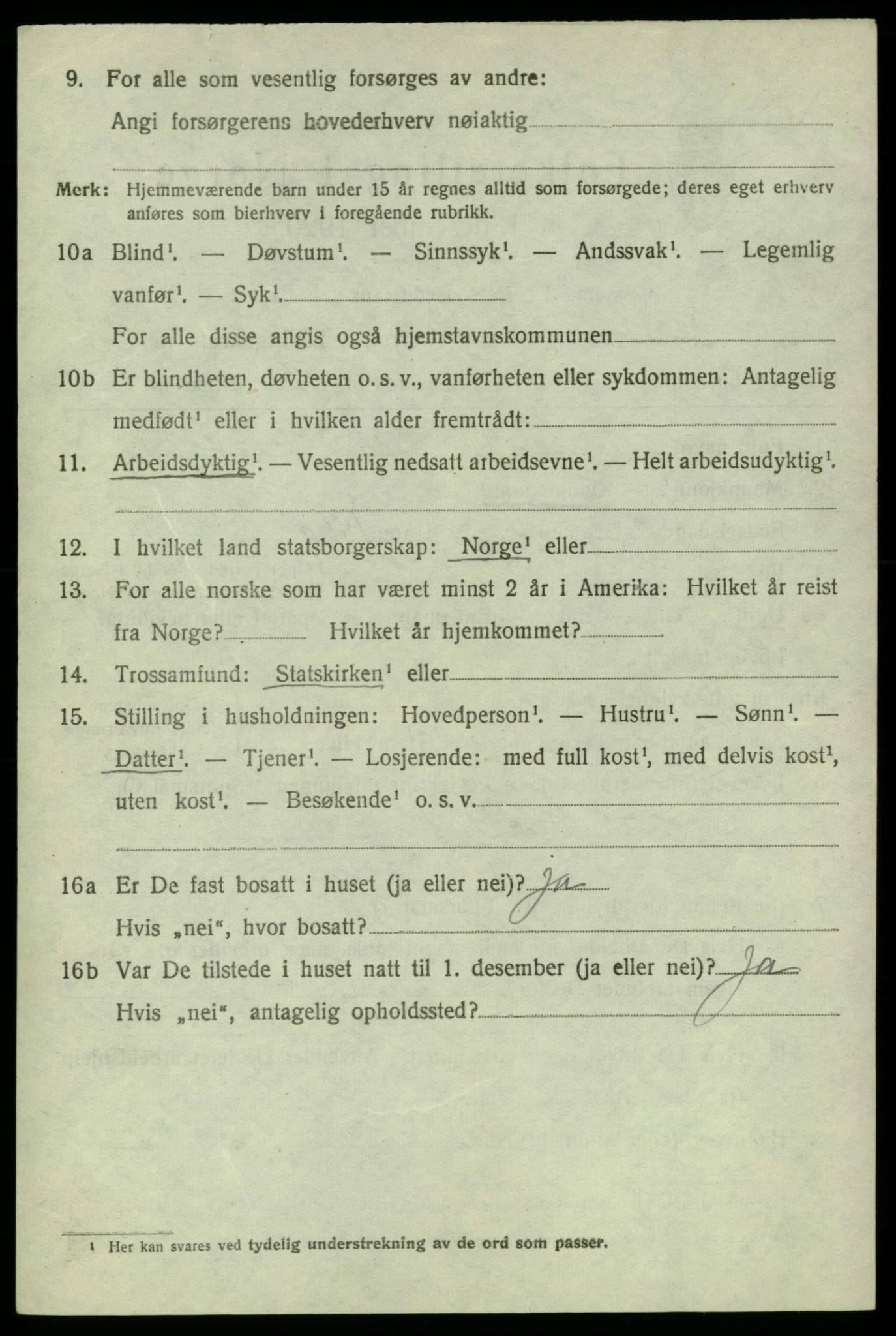 SAB, 1920 census for Jondal, 1920, p. 1751