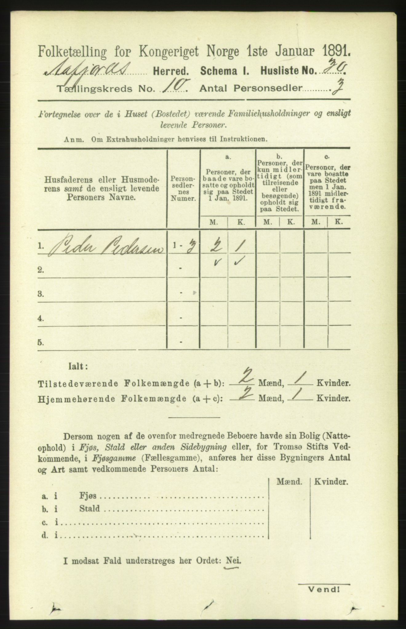 RA, 1891 census for 1630 Åfjord, 1891, p. 2949