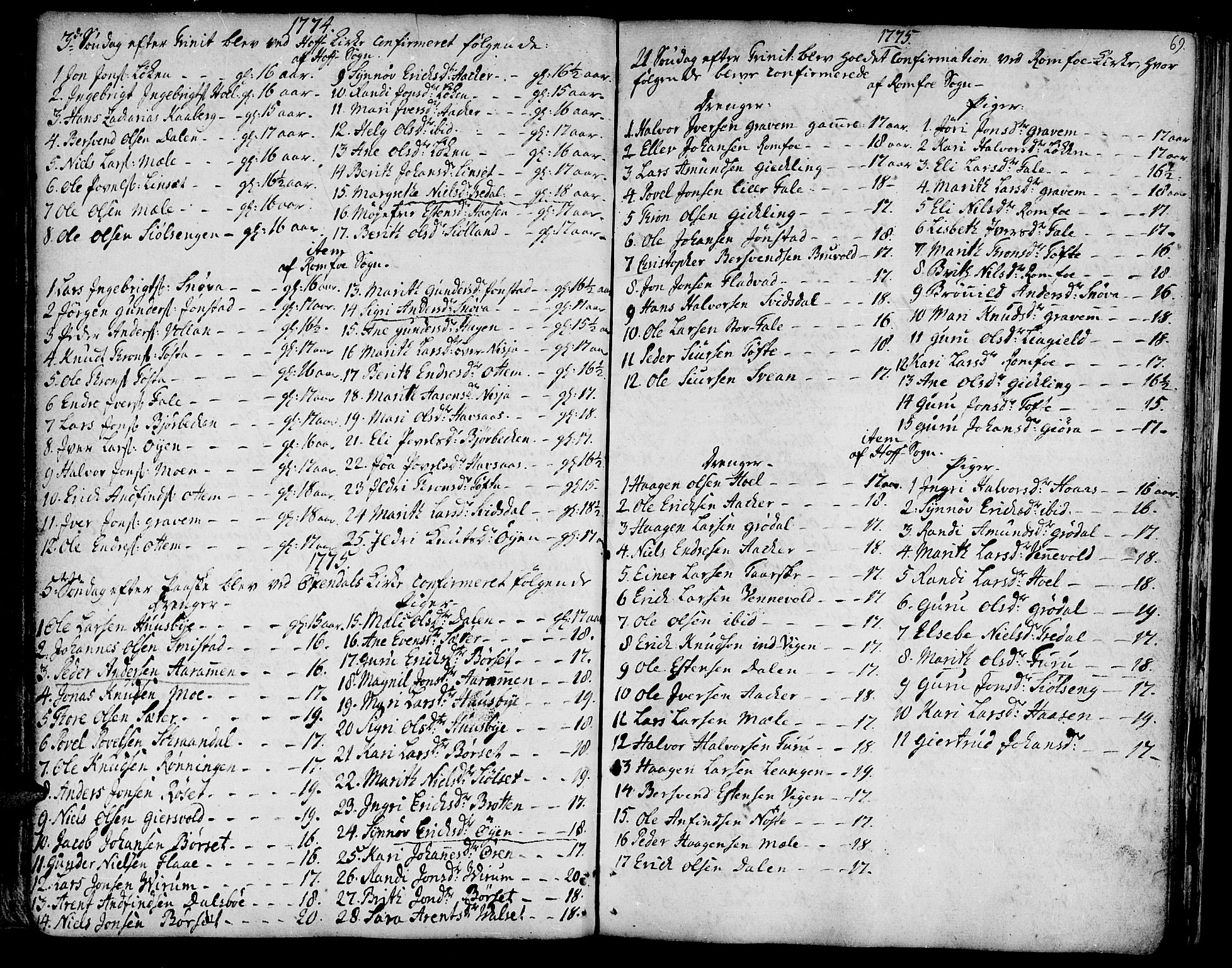 Ministerialprotokoller, klokkerbøker og fødselsregistre - Møre og Romsdal, SAT/A-1454/590/L1007: Parish register (official) no. 590A01, 1752-1793, p. 69