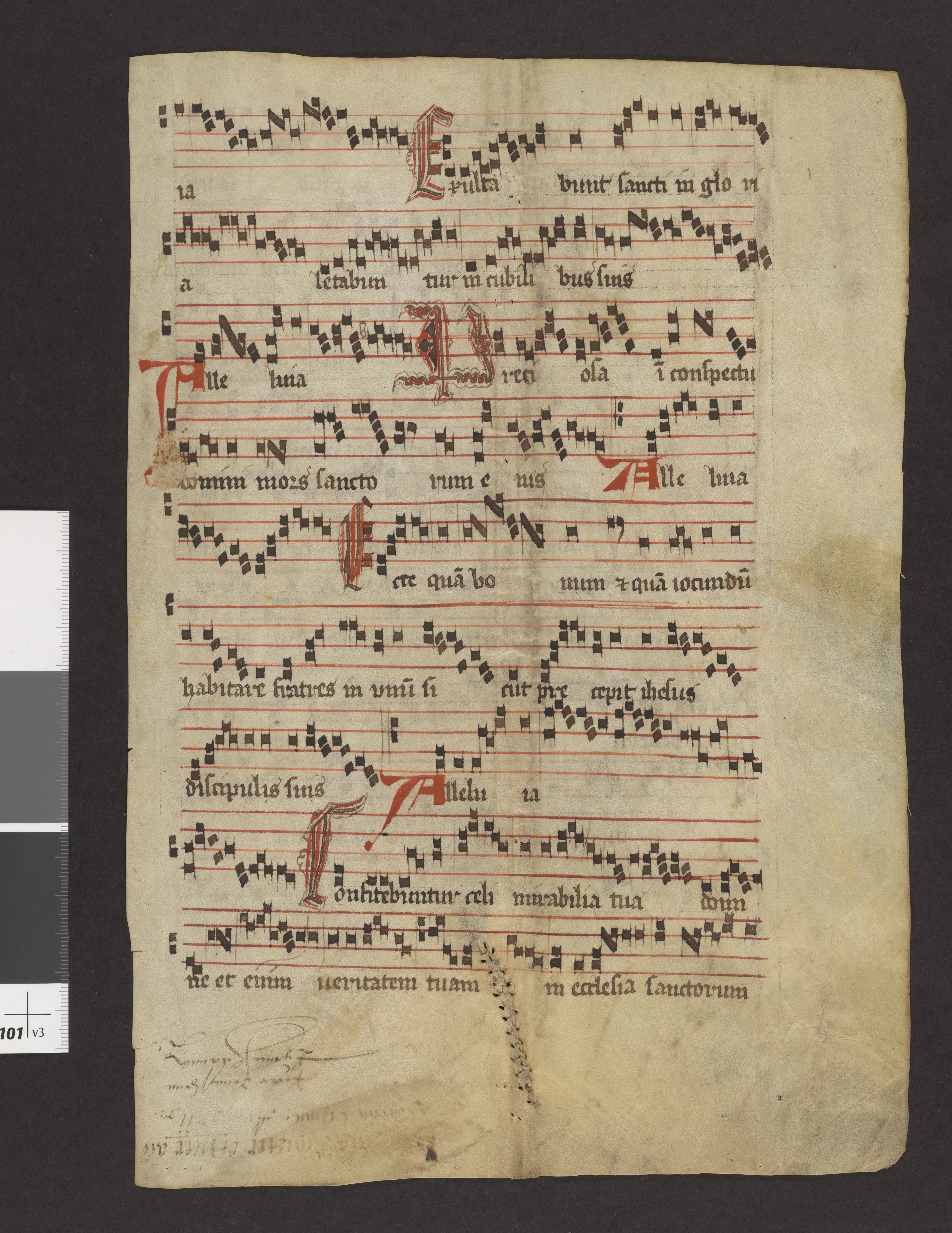 Riksarkivets diplomsamling, AV/RA-EA-5965/F27/F27A/F27Ab/L0002: Latinske fragmenter stort format, 1100-1536, p. 27