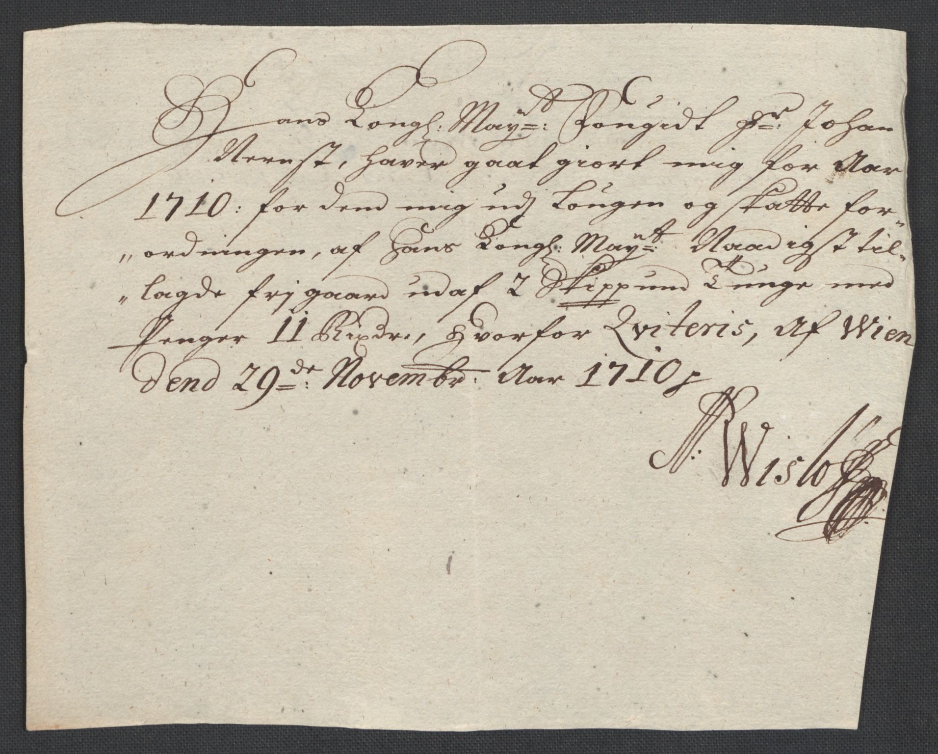 Rentekammeret inntil 1814, Reviderte regnskaper, Fogderegnskap, RA/EA-4092/R18/L1307: Fogderegnskap Hadeland, Toten og Valdres, 1710, p. 48