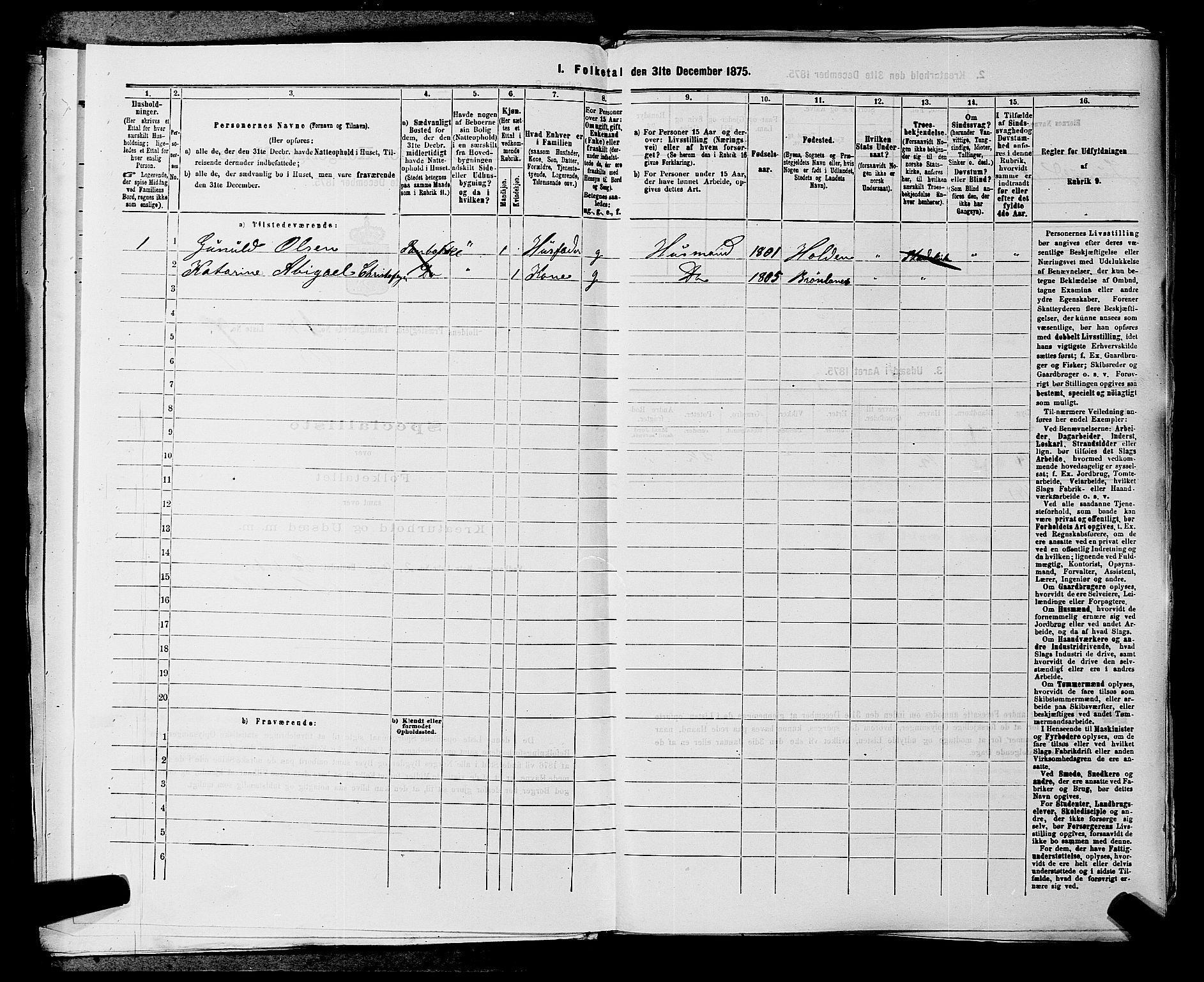 SAKO, 1875 census for 0819P Holla, 1875, p. 63