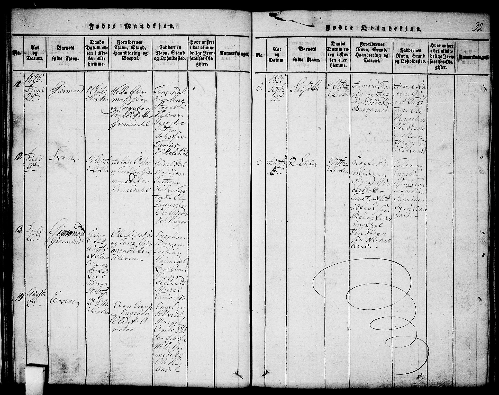 Mo kirkebøker, AV/SAKO-A-286/G/Gb/L0001: Parish register (copy) no. II 1, 1814-1843, p. 32