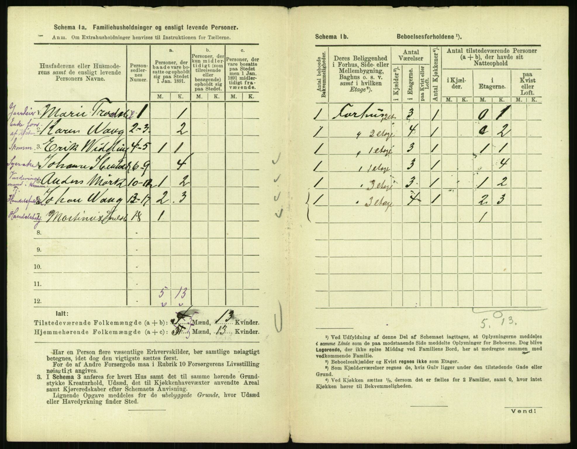 RA, 1891 census for 0301 Kristiania, 1891, p. 80141