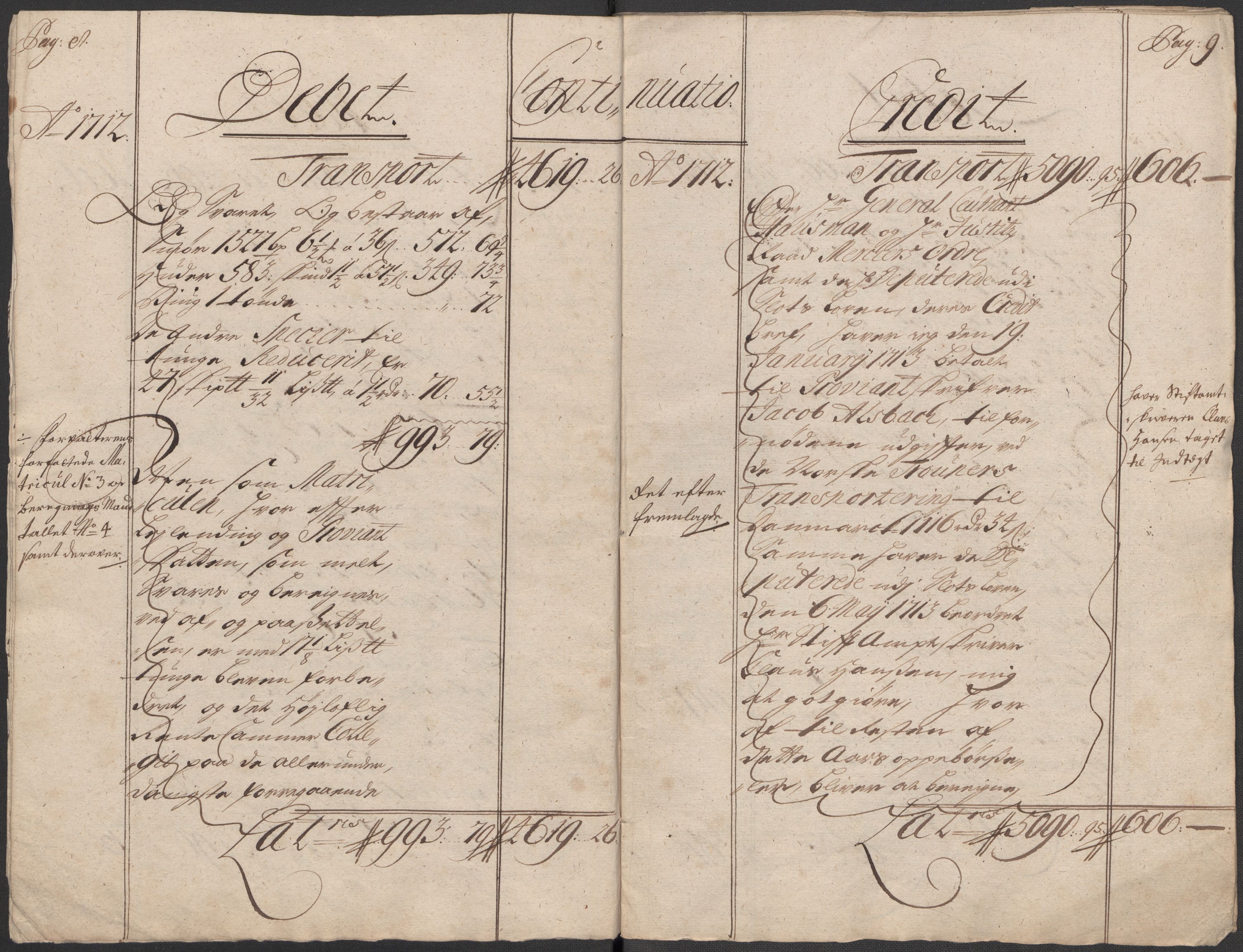 Rentekammeret inntil 1814, Reviderte regnskaper, Fogderegnskap, RA/EA-4092/R33/L1984: Fogderegnskap Larvik grevskap, 1712, p. 7