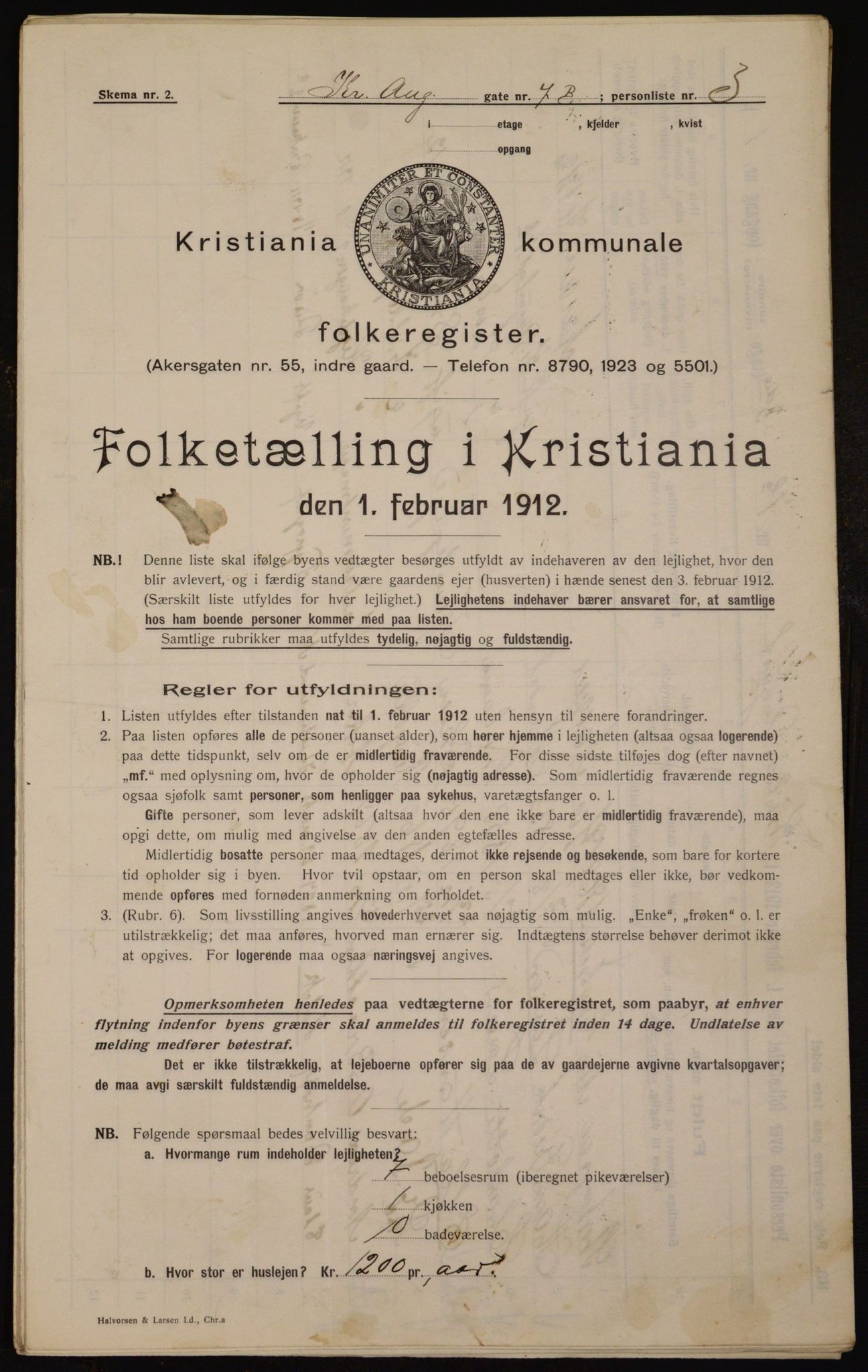 OBA, Municipal Census 1912 for Kristiania, 1912, p. 54237