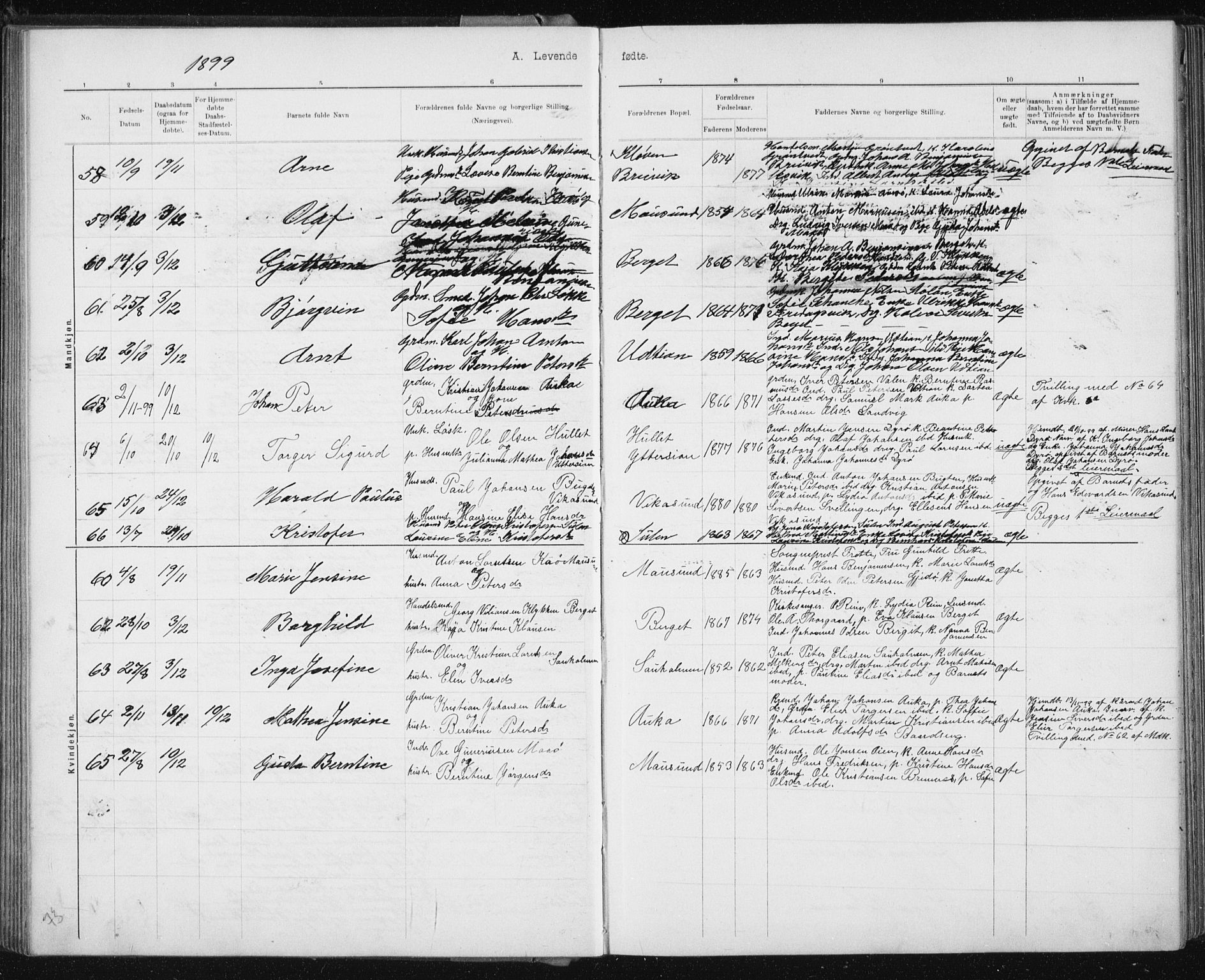 Ministerialprotokoller, klokkerbøker og fødselsregistre - Sør-Trøndelag, SAT/A-1456/640/L0586: Parish register (copy) no. 640C03b, 1891-1908