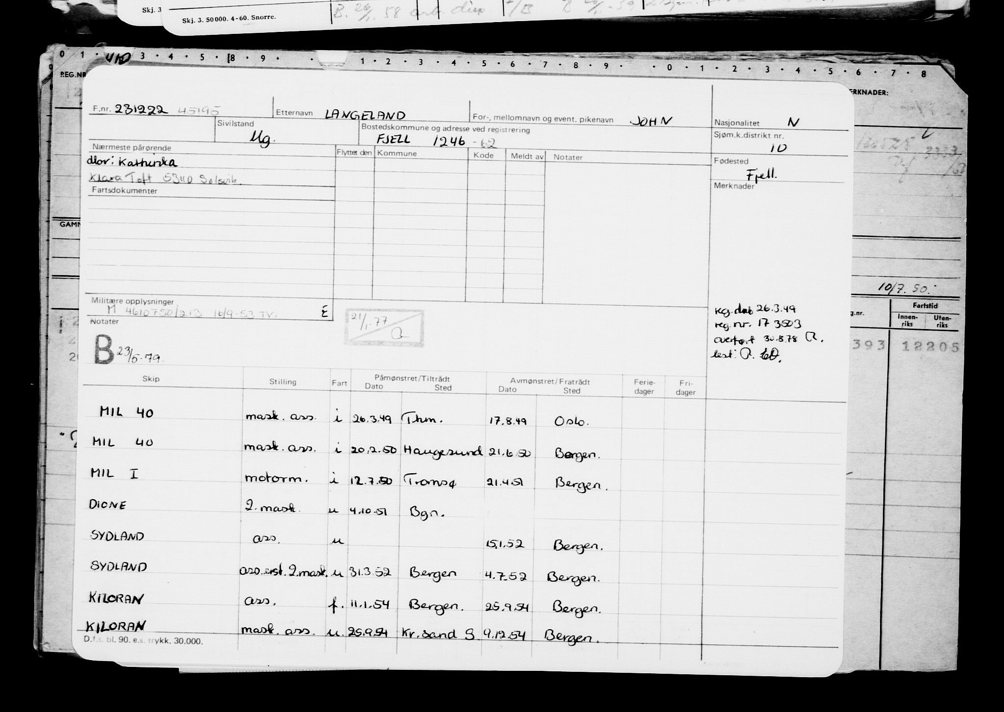 Direktoratet for sjømenn, AV/RA-S-3545/G/Gb/L0213: Hovedkort, 1922, p. 564