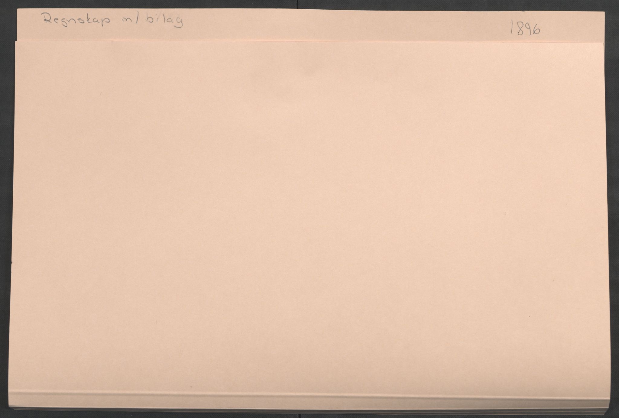 Arbeidskomitéen for Fridtjof Nansens polarekspedisjon, AV/RA-PA-0061/R/L0007/0002: Regnskap / Regnskap m/bilag. Frams tilbakekomst, 1896