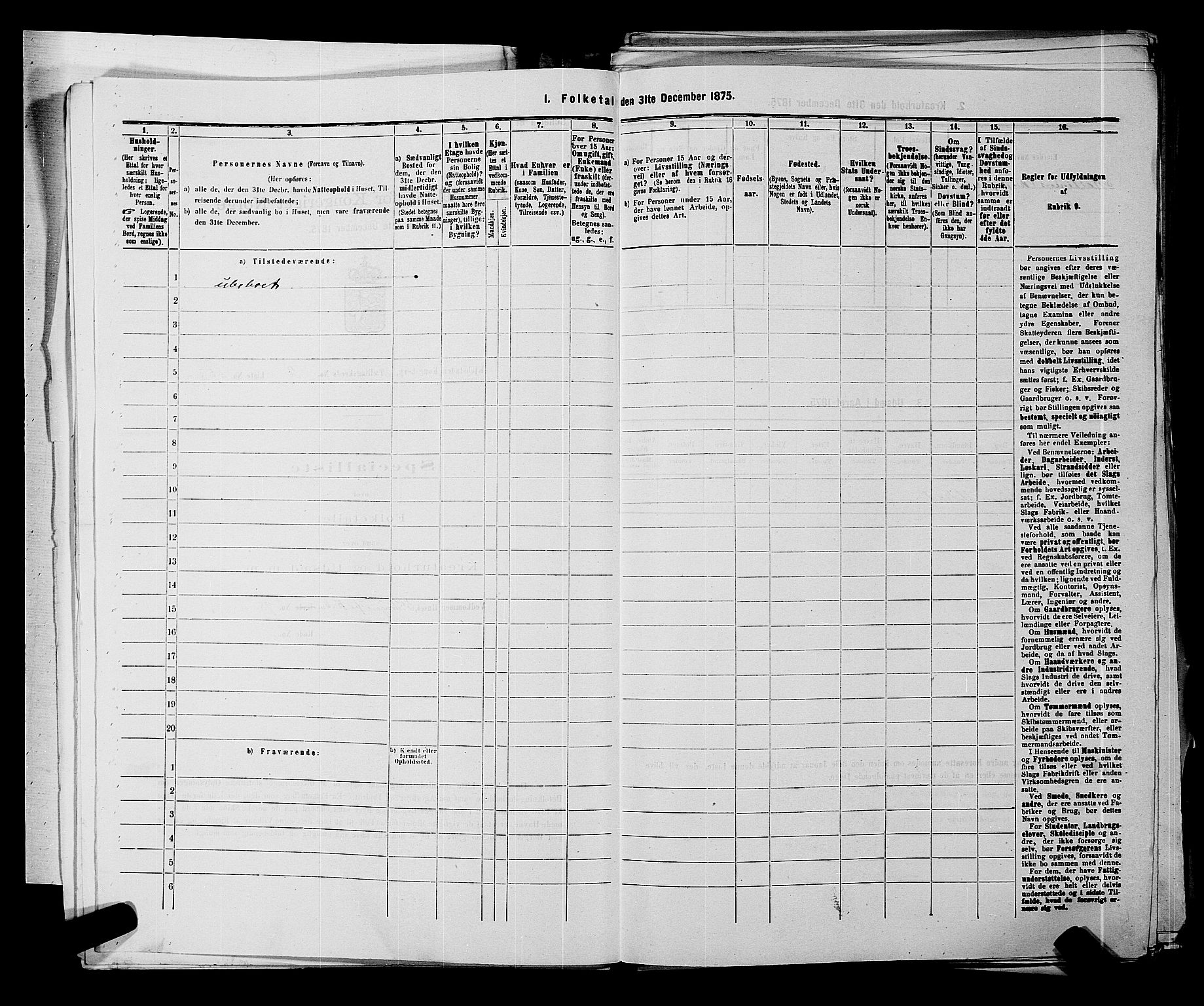 SAKO, 1875 census for 0604B Kongsberg/Kongsberg, 1875, p. 219