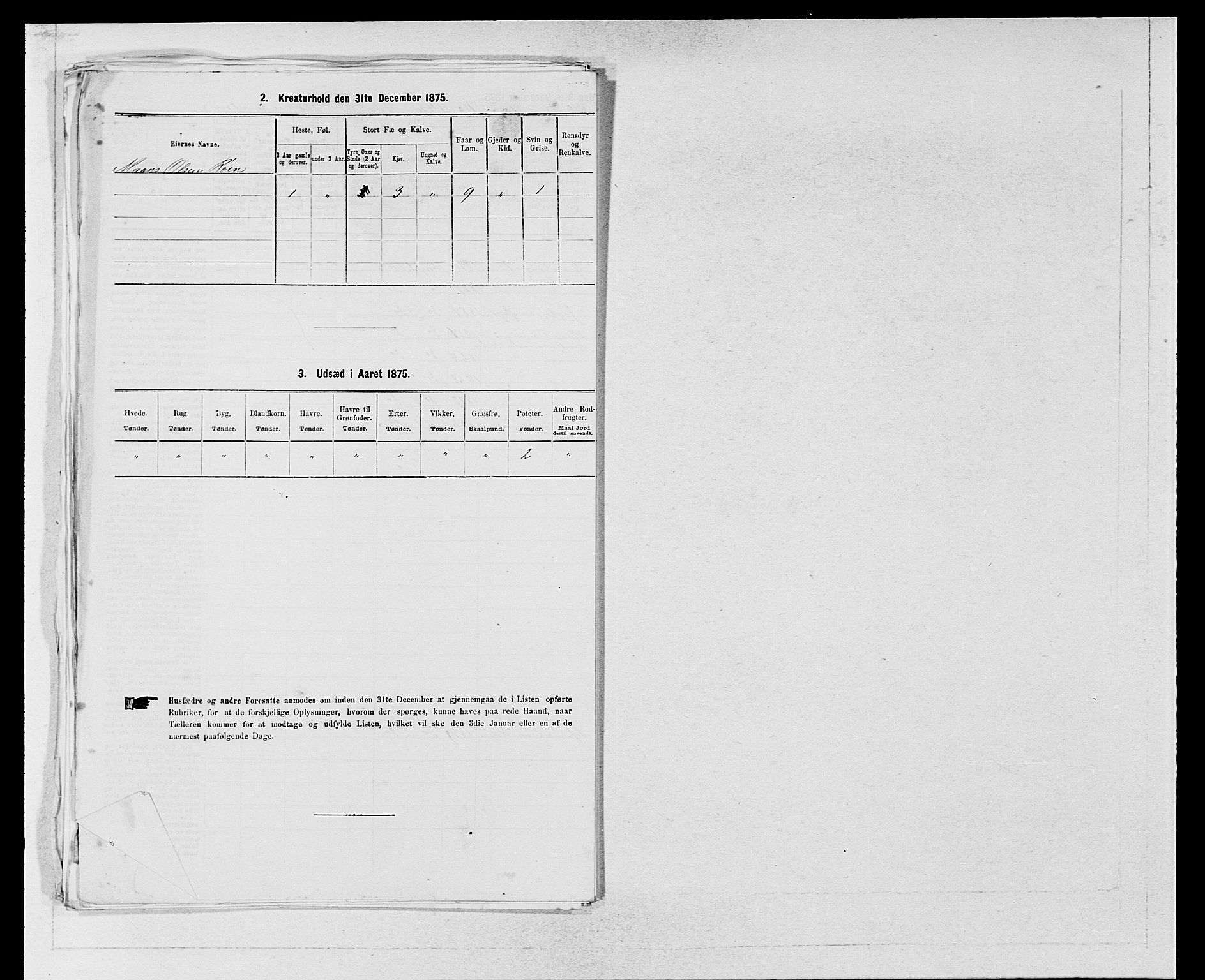 SAB, 1875 census for 1230P Ullensvang, 1875, p. 977