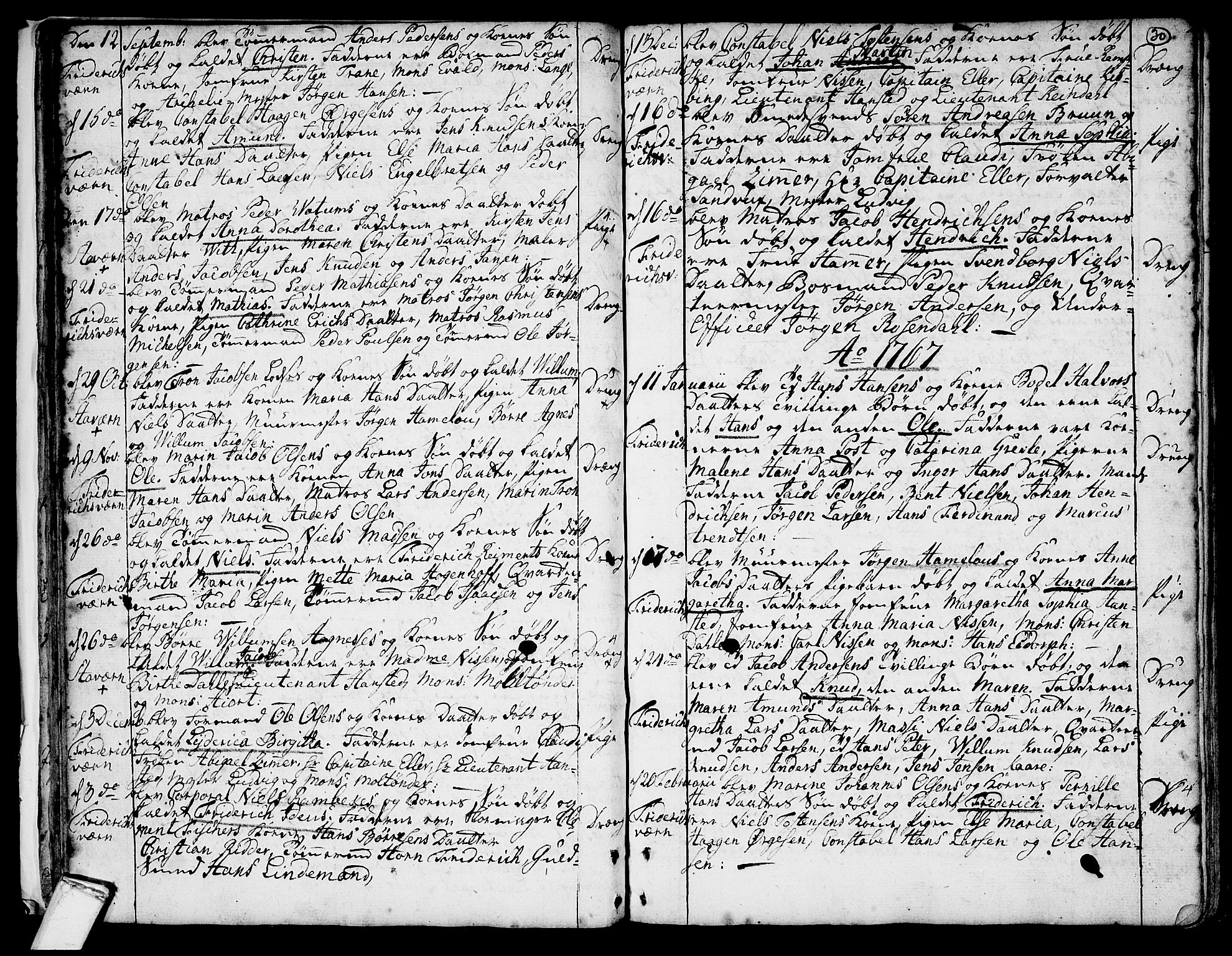 Stavern kirkebøker, AV/SAKO-A-318/F/Fa/L0001: Parish register (official) no. 1, 1756-1782, p. 30