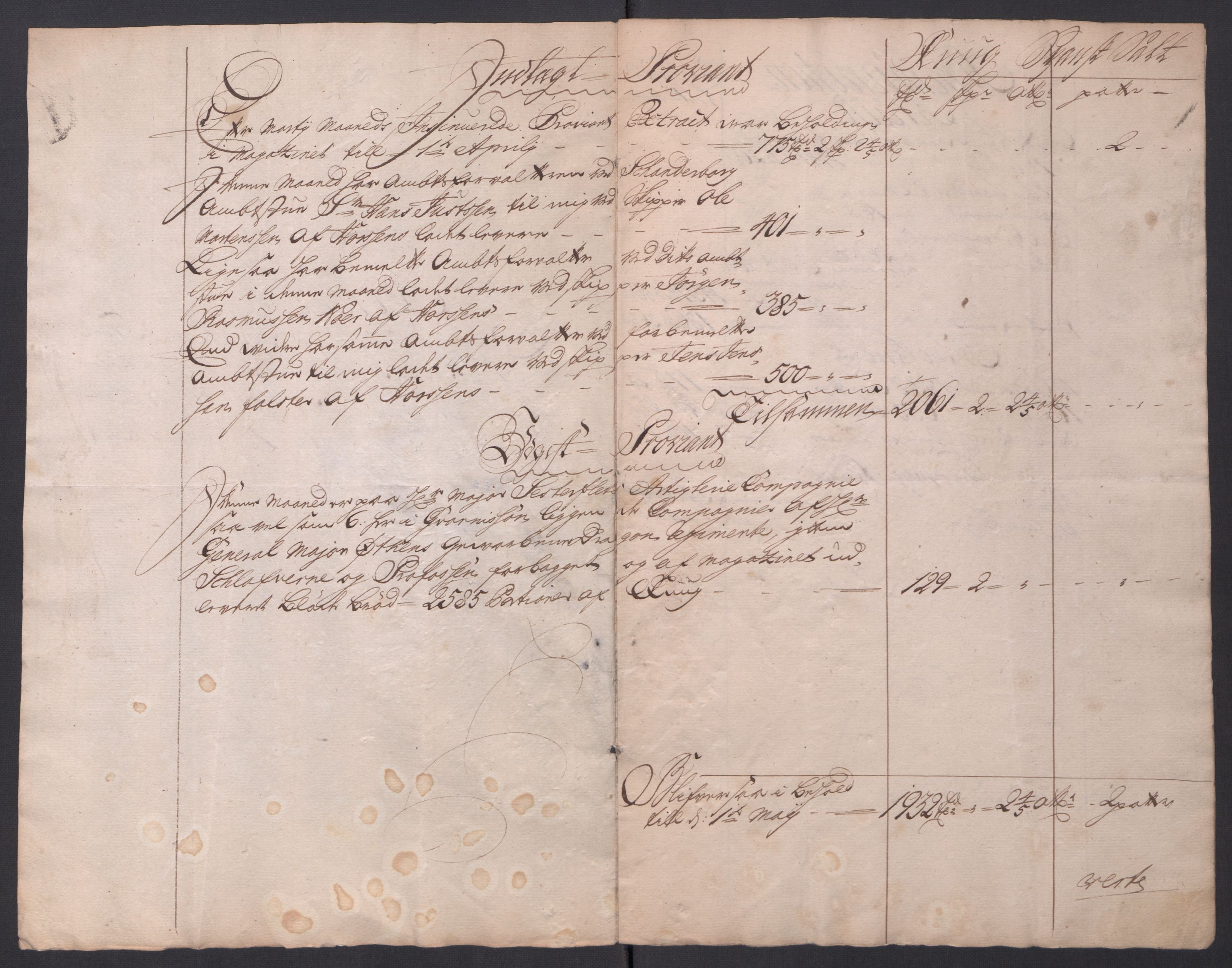 Kommanderende general (KG I) med Det norske krigsdirektorium, AV/RA-EA-5419/D/L0154: Fredriksten festning: Brev, inventarfortegnelser og regnskapsekstrakter, 1730-1739, p. 88