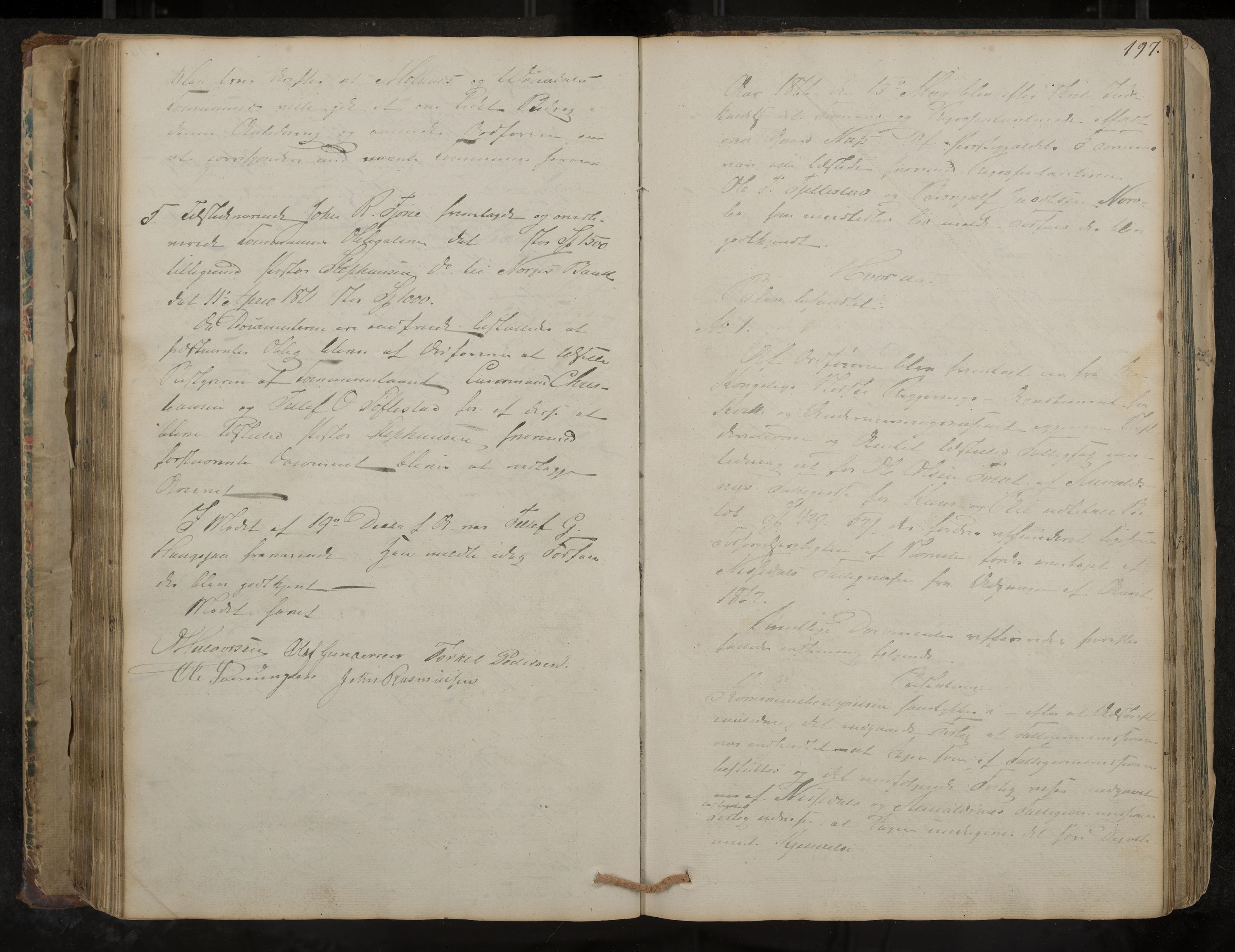 Nissedal formannskap og sentraladministrasjon, IKAK/0830021-1/A/L0001: Møtebok, 1838-1870, p. 197