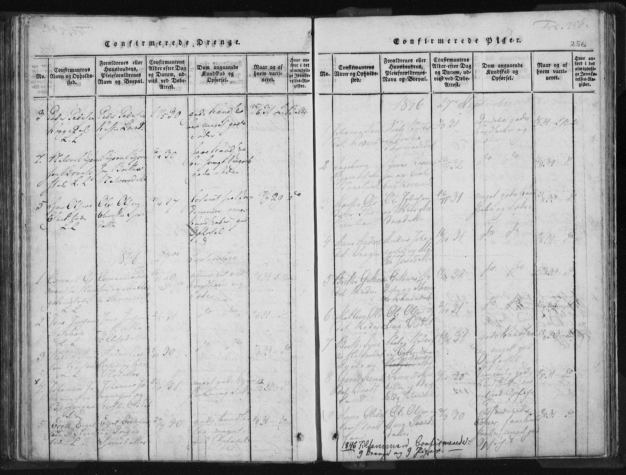 Vikedal sokneprestkontor, AV/SAST-A-101840/01/IV: Parish register (official) no. A 5, 1817-1850, p. 256