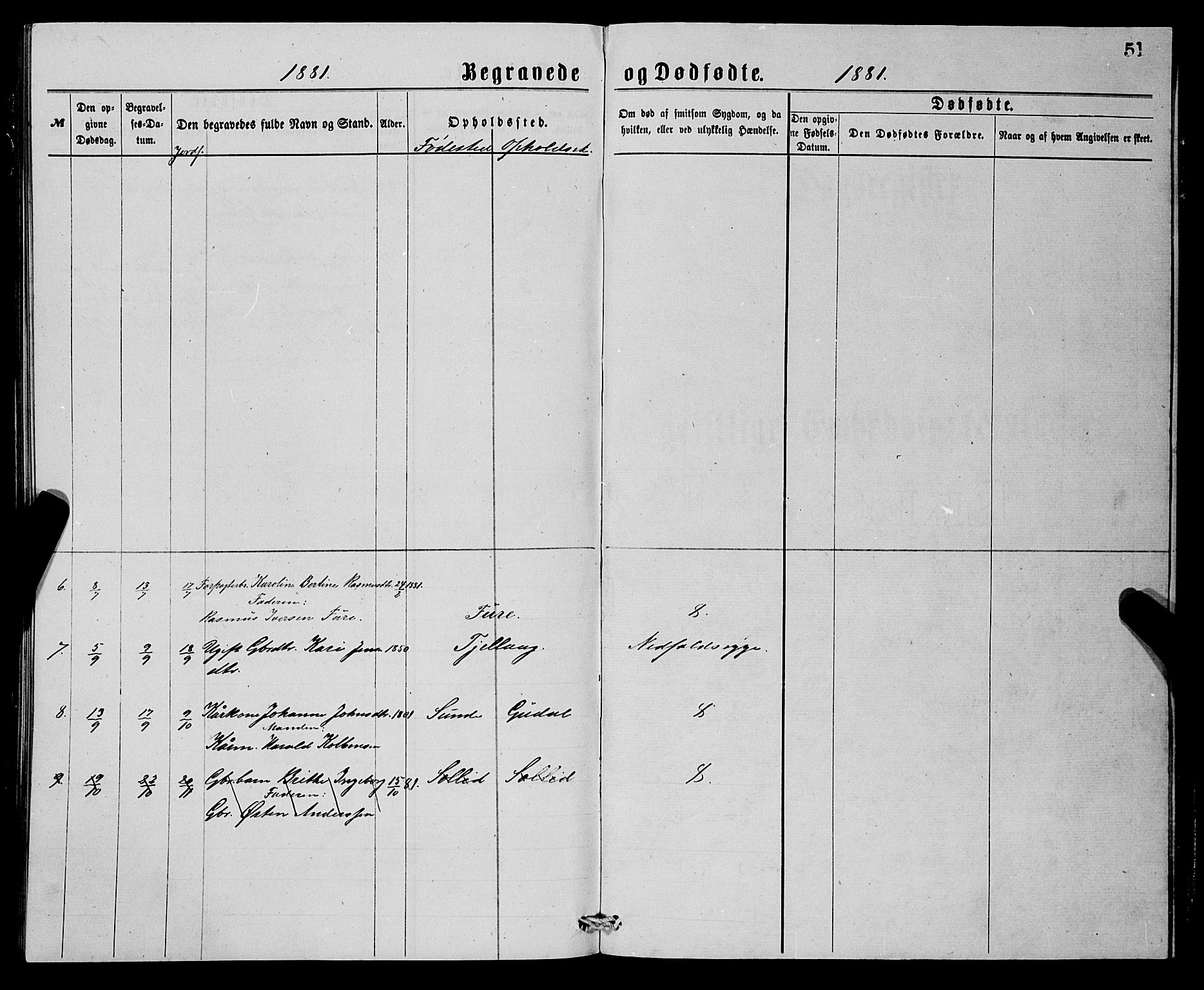 Stryn Sokneprestembete, SAB/A-82501: Parish register (copy) no. C 2, 1877-1881, p. 51