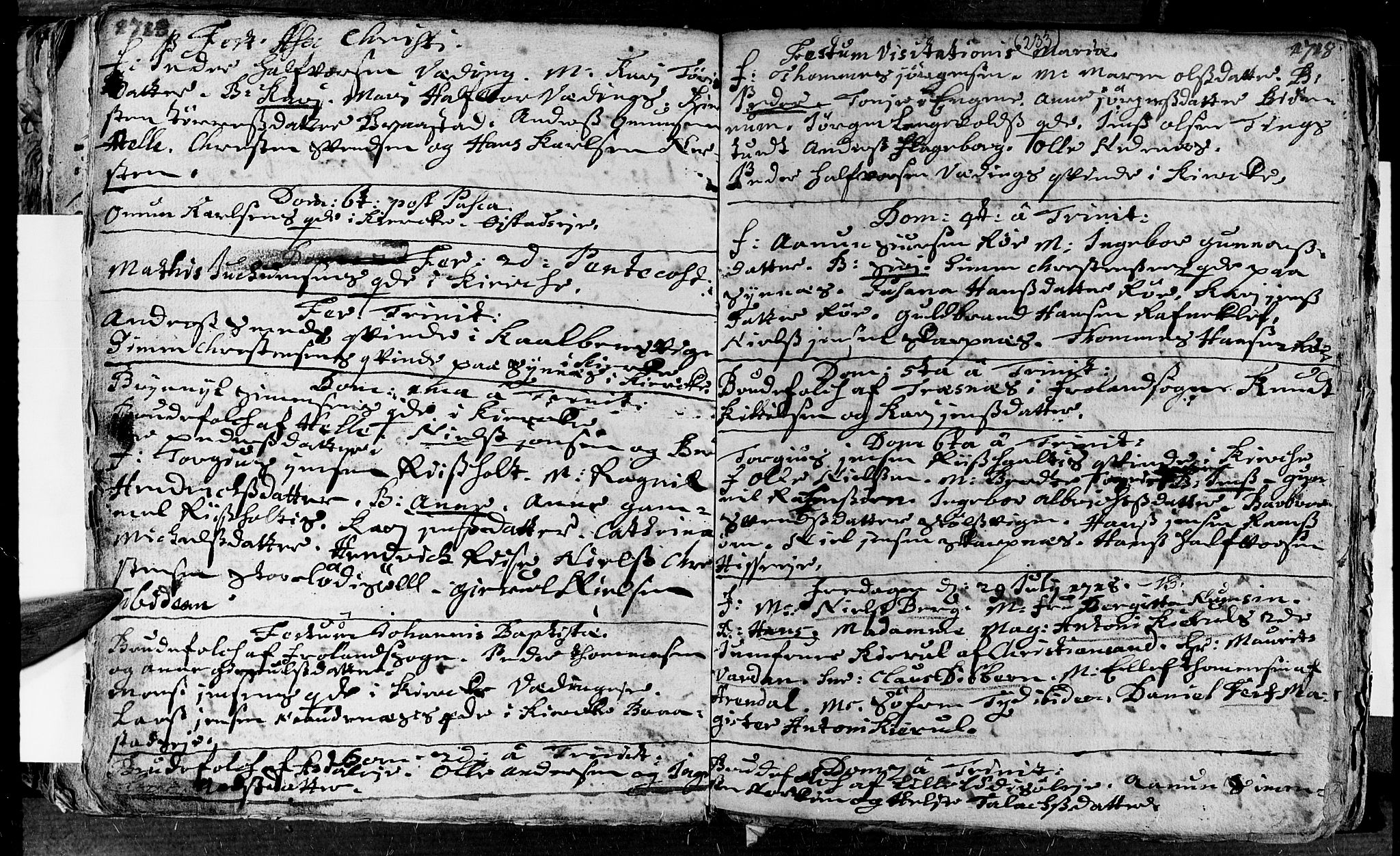 Øyestad sokneprestkontor, AV/SAK-1111-0049/F/Fa/L0002: Parish register (official) no. A 2, 1692-1722, p. 233