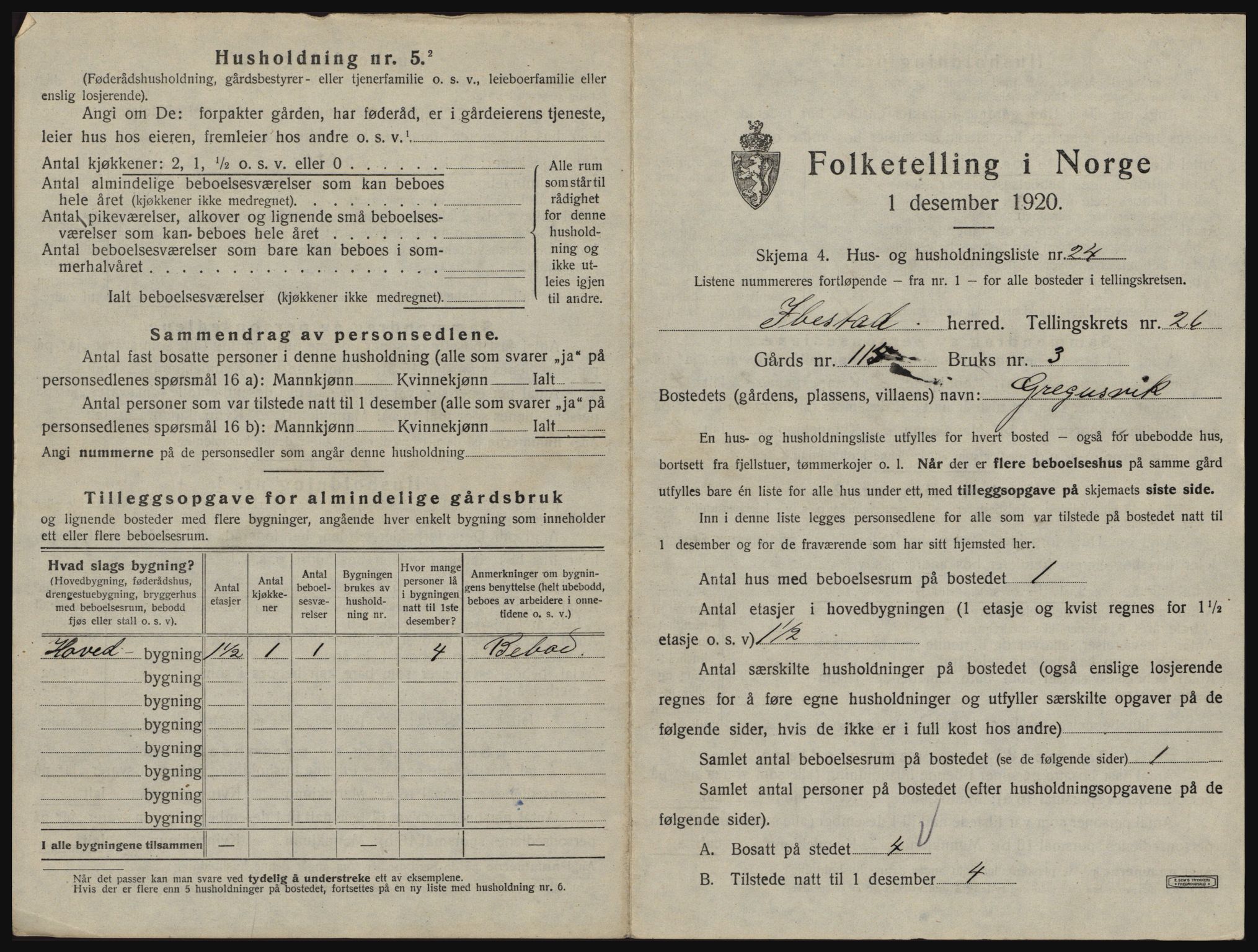 SATØ, 1920 census for Ibestad, 1920, p. 2012