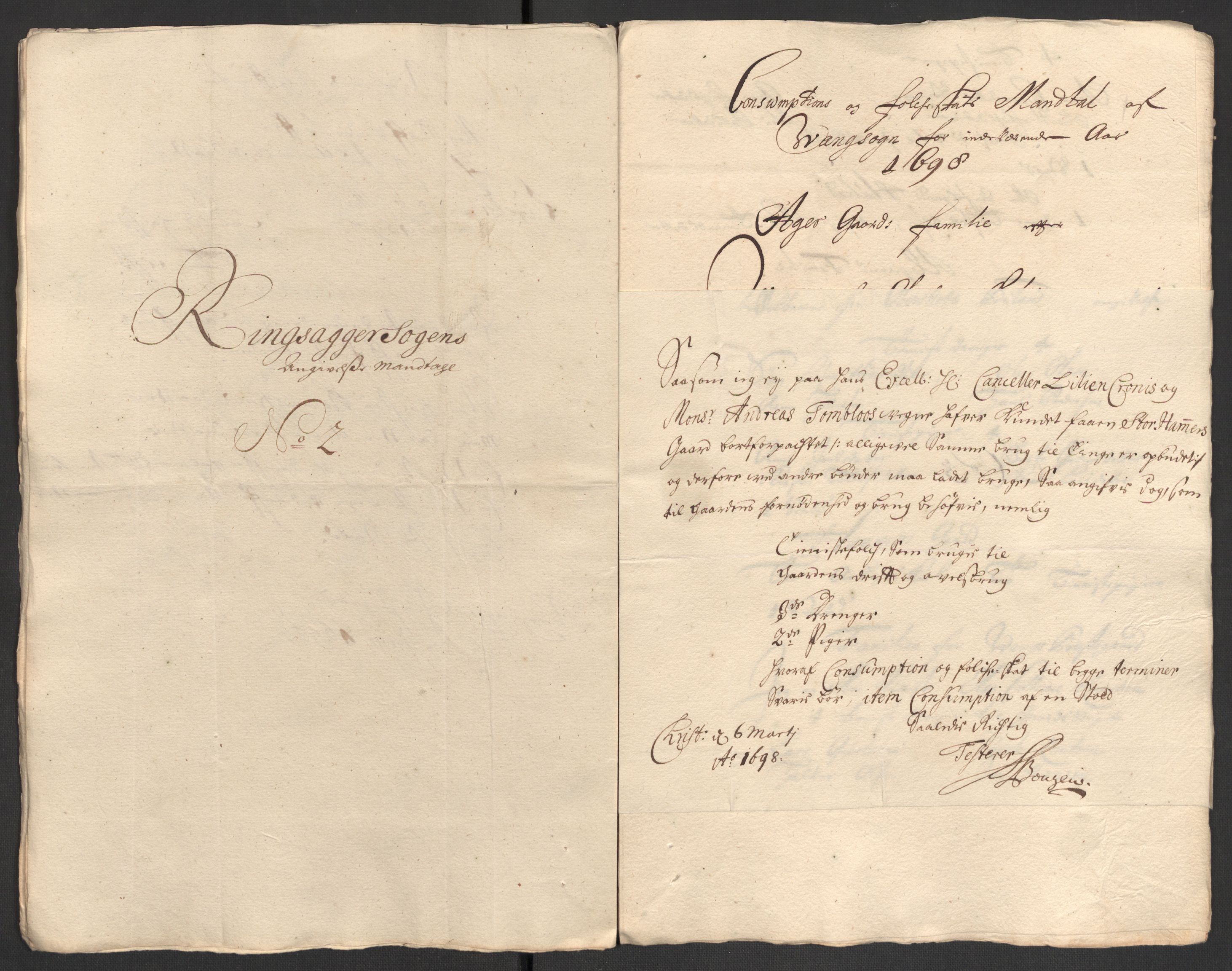 Rentekammeret inntil 1814, Reviderte regnskaper, Fogderegnskap, RA/EA-4092/R16/L1037: Fogderegnskap Hedmark, 1697-1698, p. 399