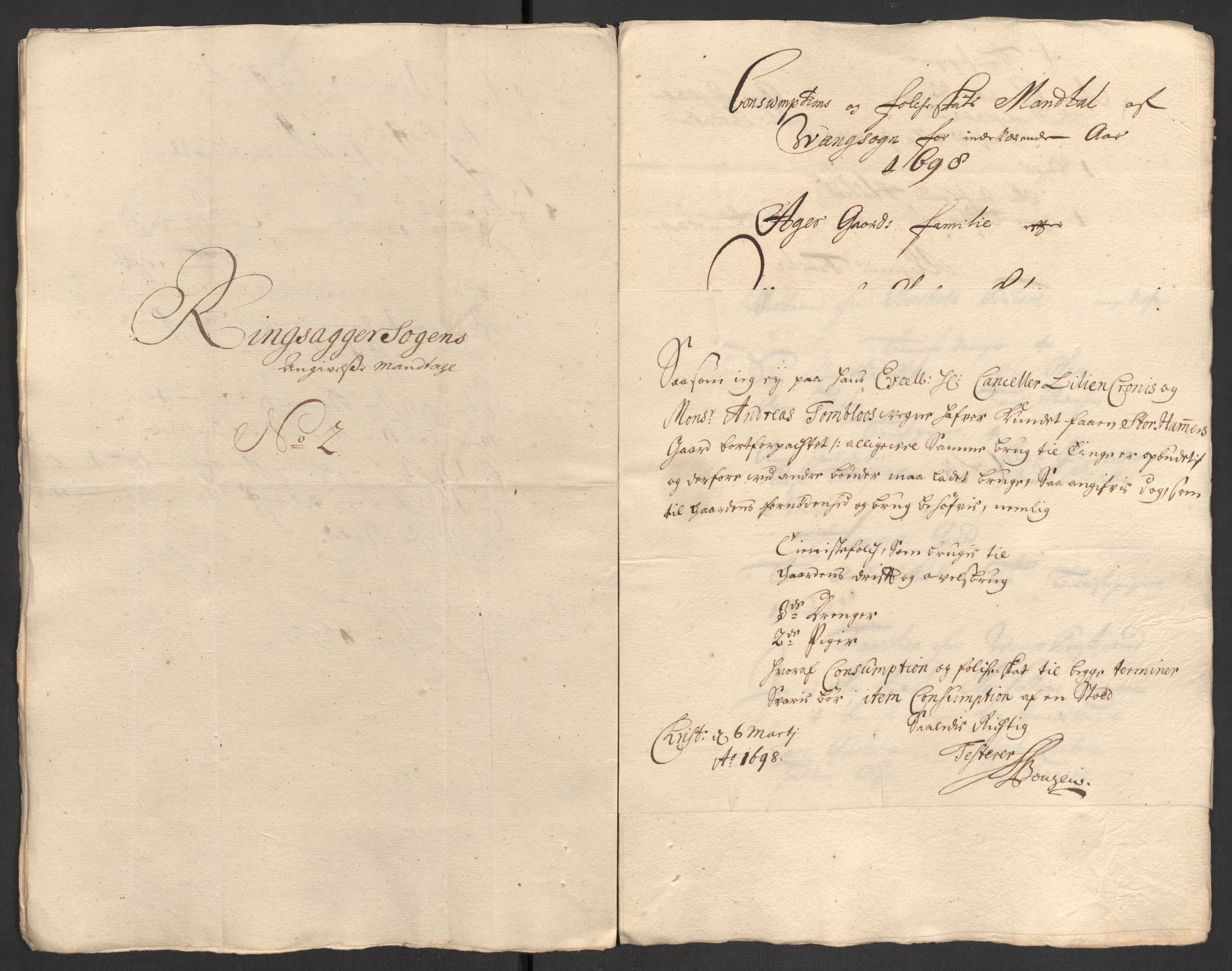 Rentekammeret inntil 1814, Reviderte regnskaper, Fogderegnskap, AV/RA-EA-4092/R16/L1037: Fogderegnskap Hedmark, 1697-1698, p. 399