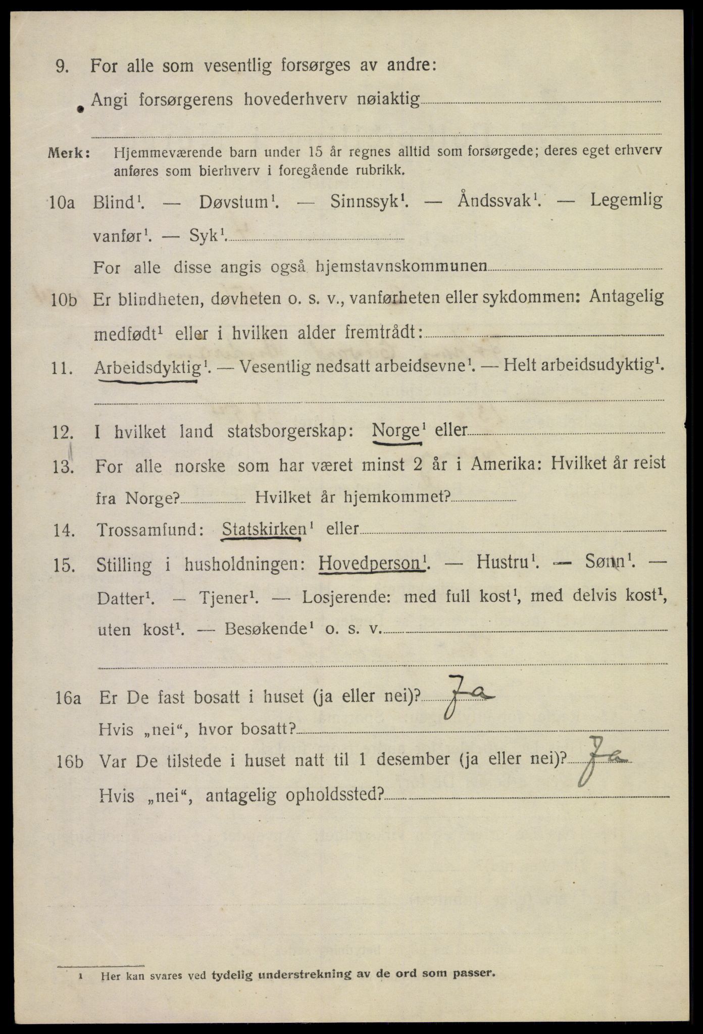 SAKO, 1920 census for Sem, 1920, p. 11210